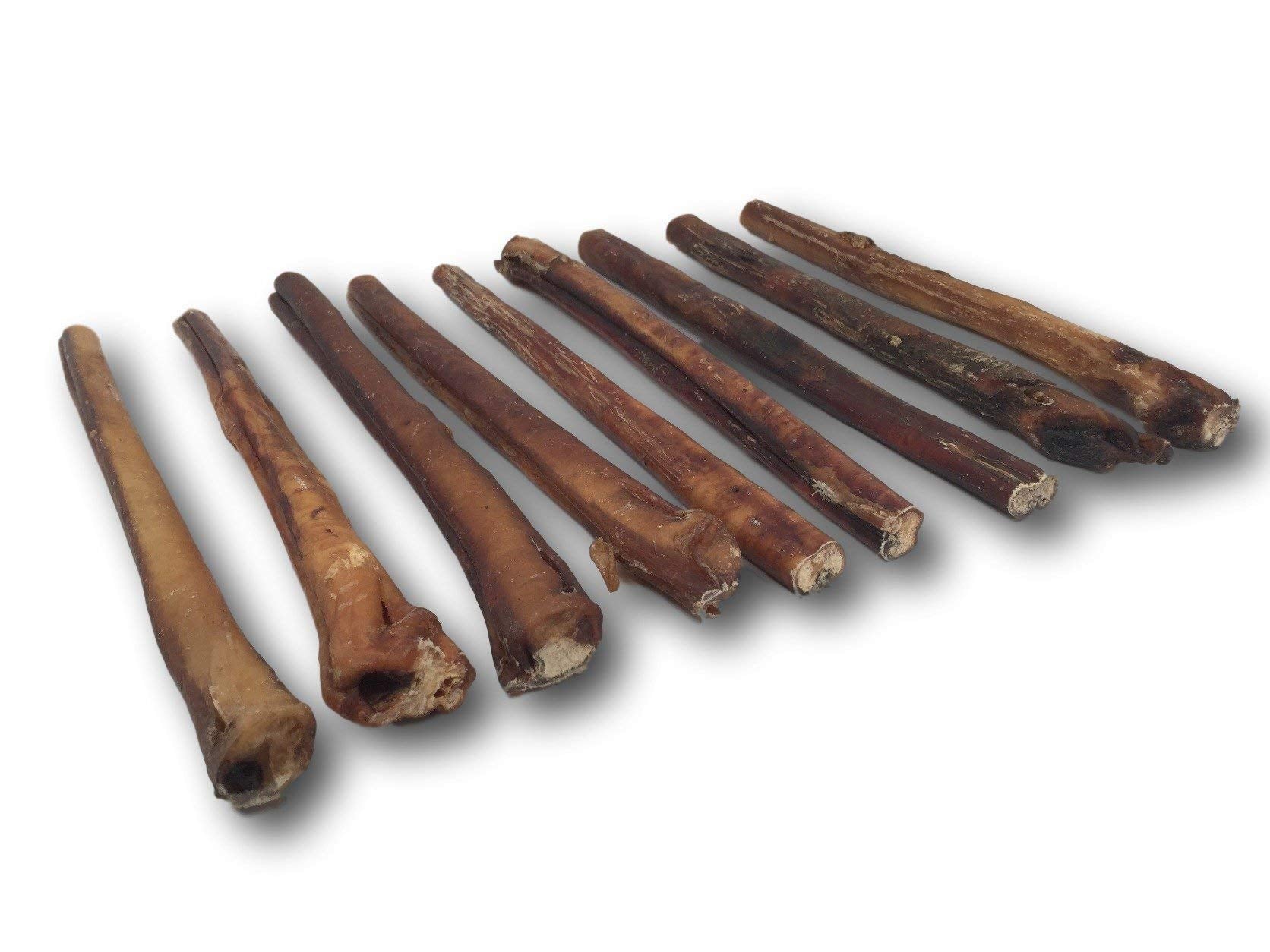 Top Dog Chews - Thick 12 Inch Bully Sticks, 100% Natural Beef, Free Range, Grass Fed, High Protein, Supports Dental Health & Eas