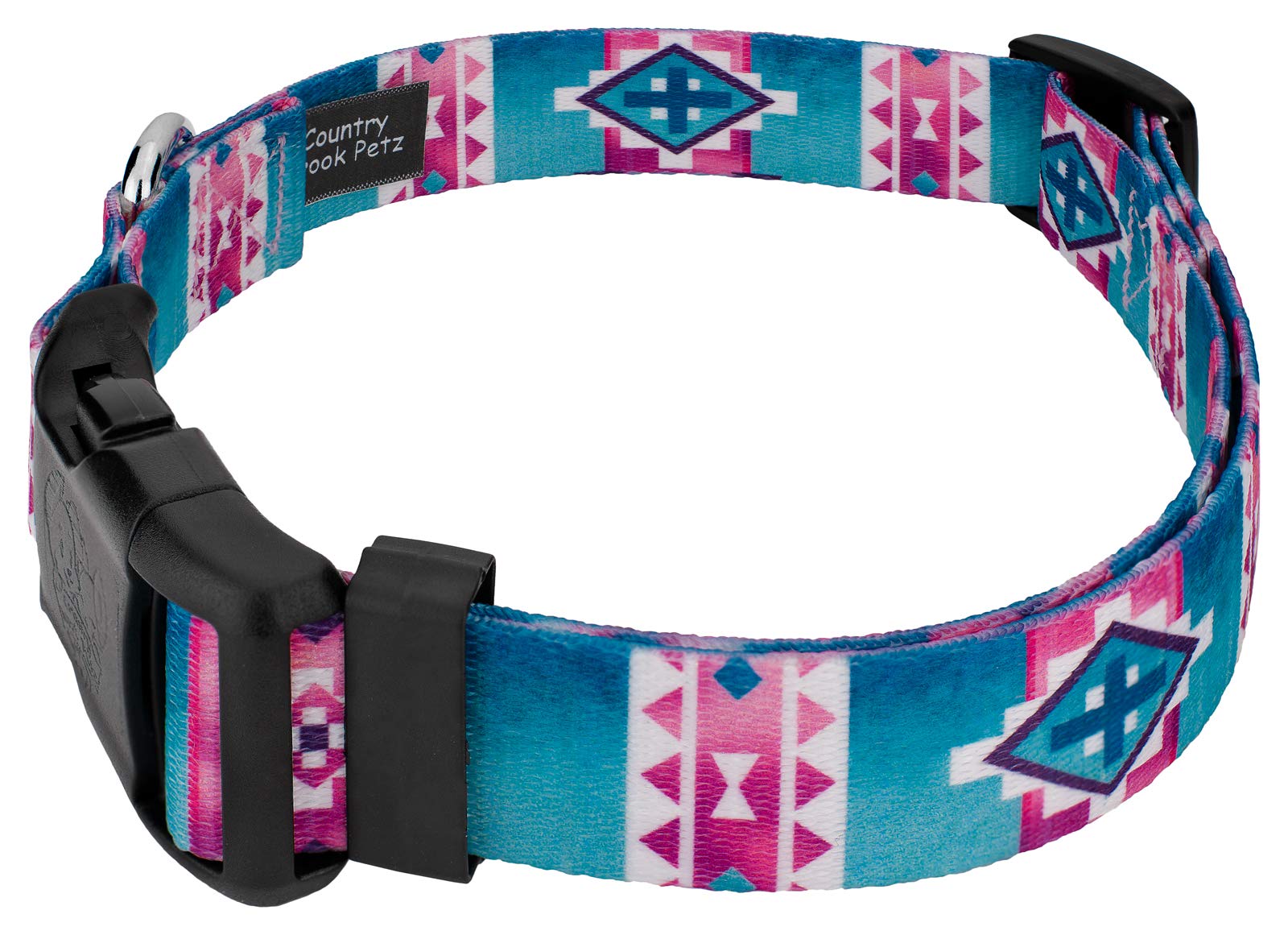 Country Brook Petz - Deluxe Albuquerque Dog Collar - Made In The U.S.A. - Country And Western Collection Featuring Rustic Design