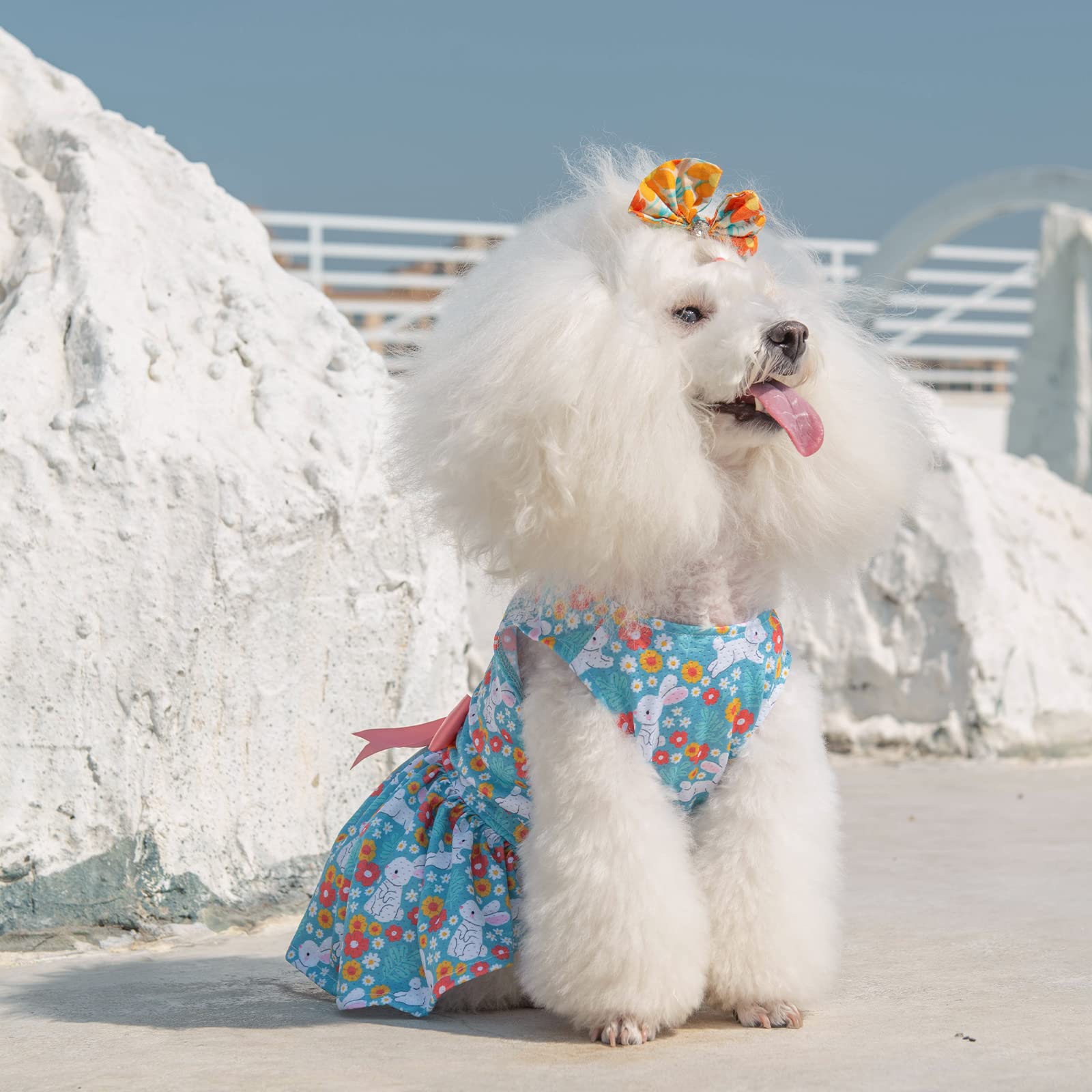 Cutebone Dog Easter Dress Puppy Sundress Pet Outfit Summer Fashion For Small Dogs Girl Cat Clothes Bf08Xs