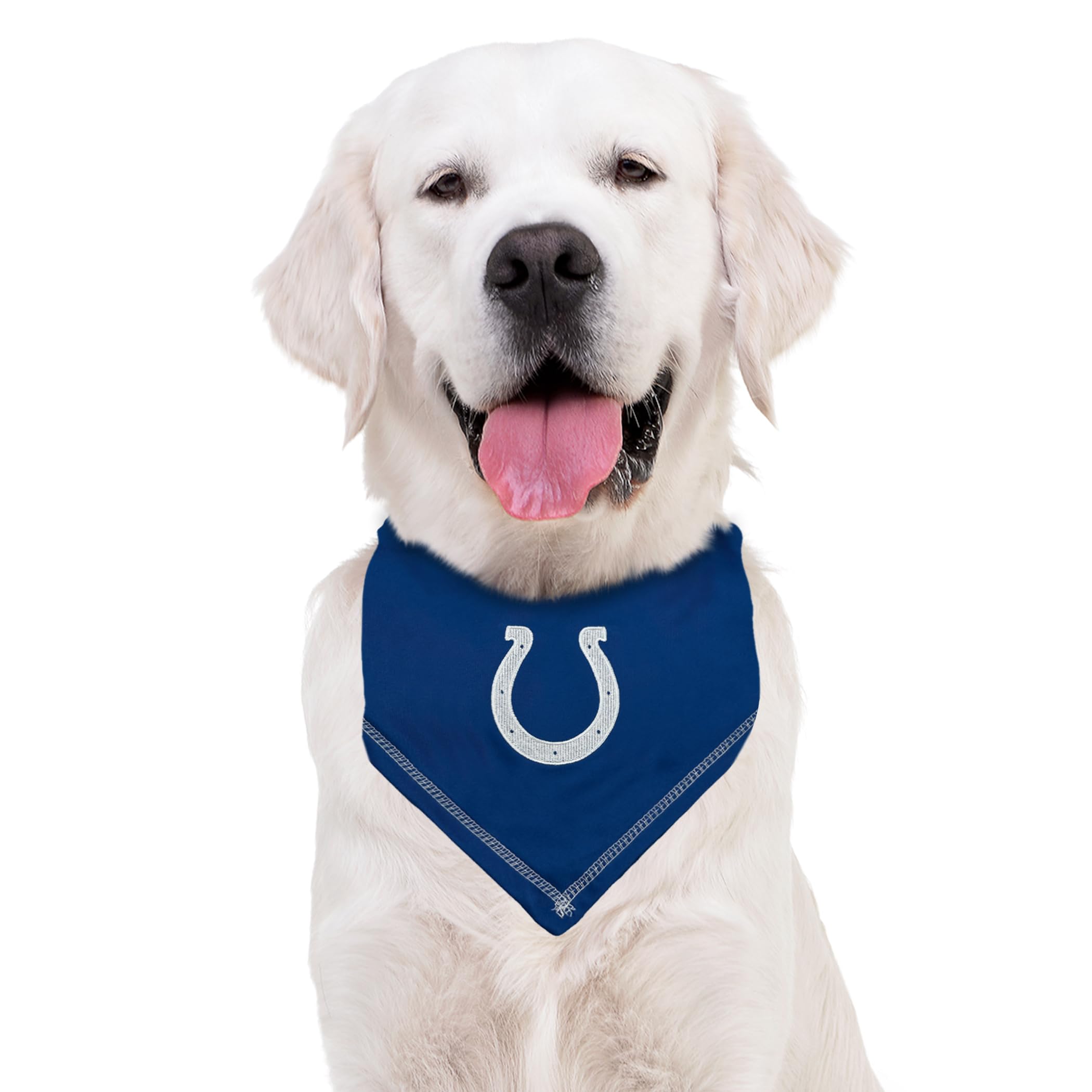 Pets First Nfl Indianapolis Colts Tie Bandana, Large/X-Large. Dog Bandana Scarf Bib For Pet Cat Dog. The Ultimate Game-Day, Part