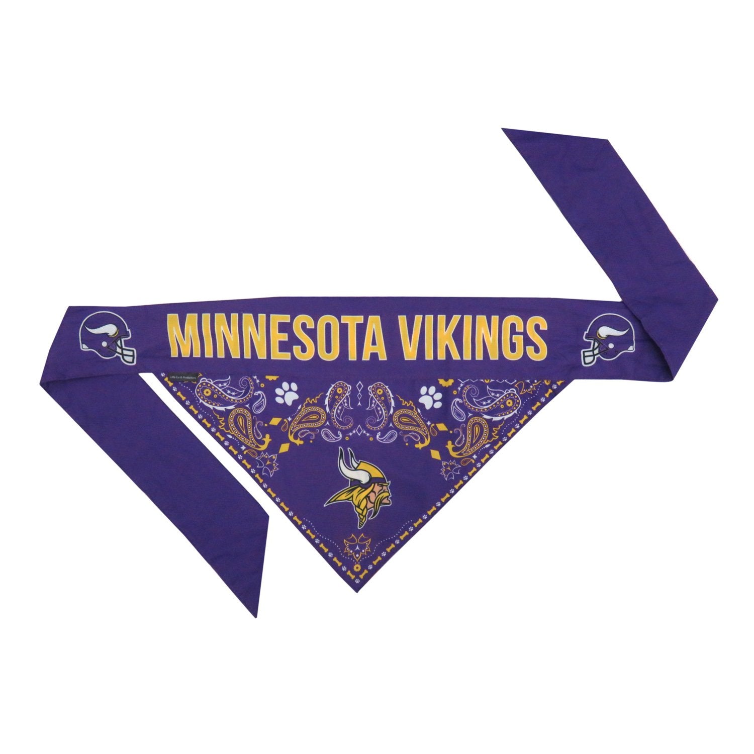 Littlearth Unisex-Adult Nfl Minnesota Vikings Pet Bandana, Team Color, X-Large
