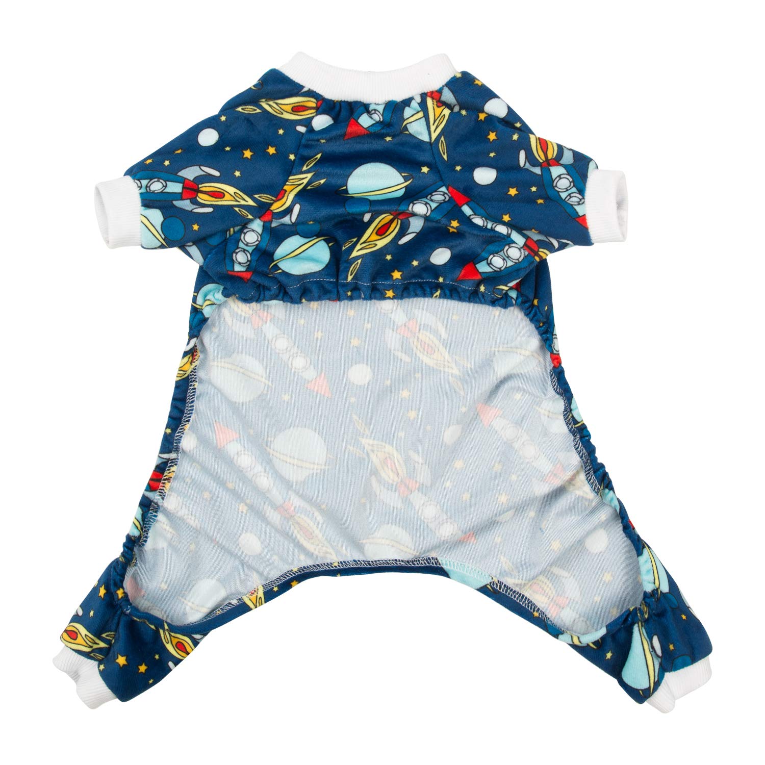 Cutebone Dog Pajamas Rocket Dog Apparel Dog Jumpsuit Pet Clothes Pajamas P16S