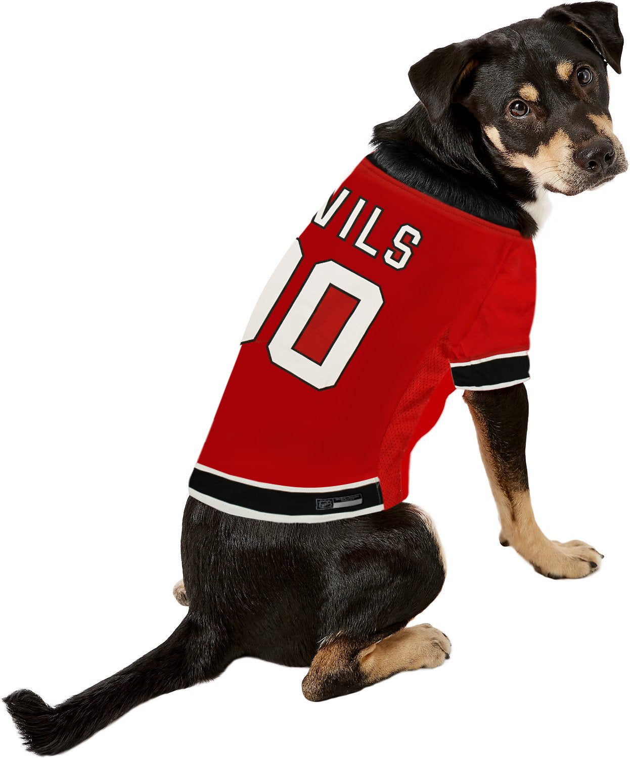 Pets First NHL New Jersey Devils Jersey for Dogs & Cats, Large. - Let Your Pet Be A Real NHL Fan!