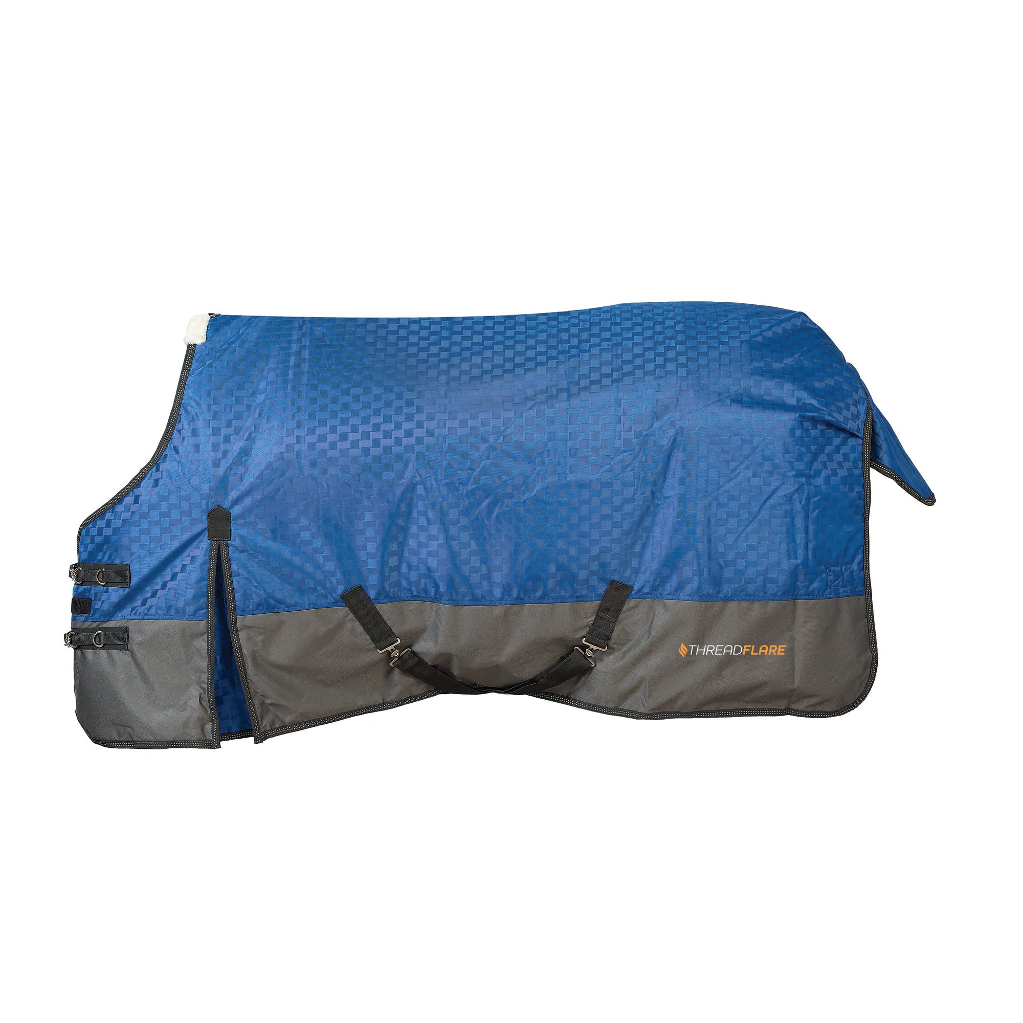Weaver Leather Turnout Horse Blanket, Threadflare, 1200D, Dazzing Blue 84