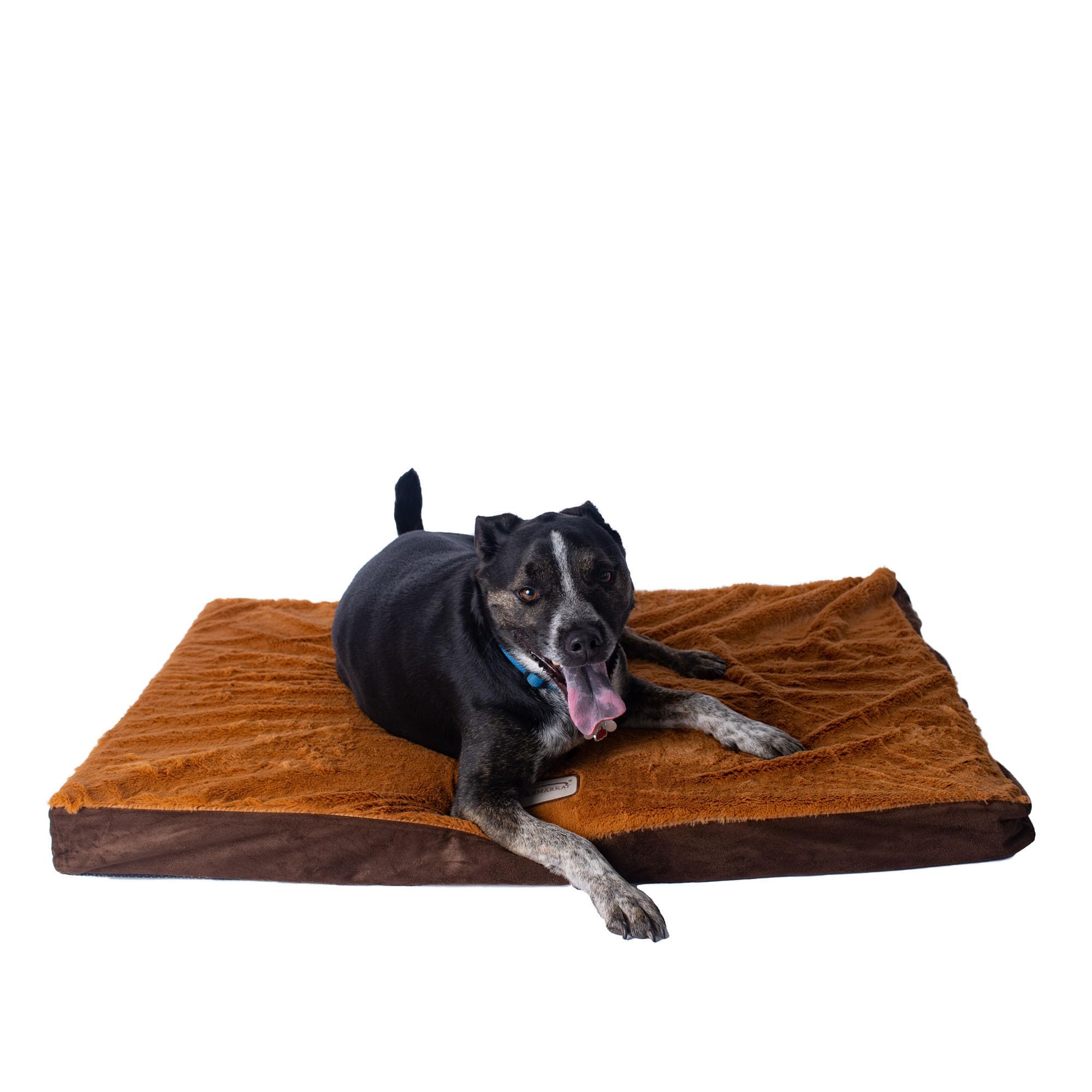 Armarkat Memory Foam Orthopedic Pet Bed Pad In Mocha And Brown, 39-Inch By 28-Inch By 3-Inch