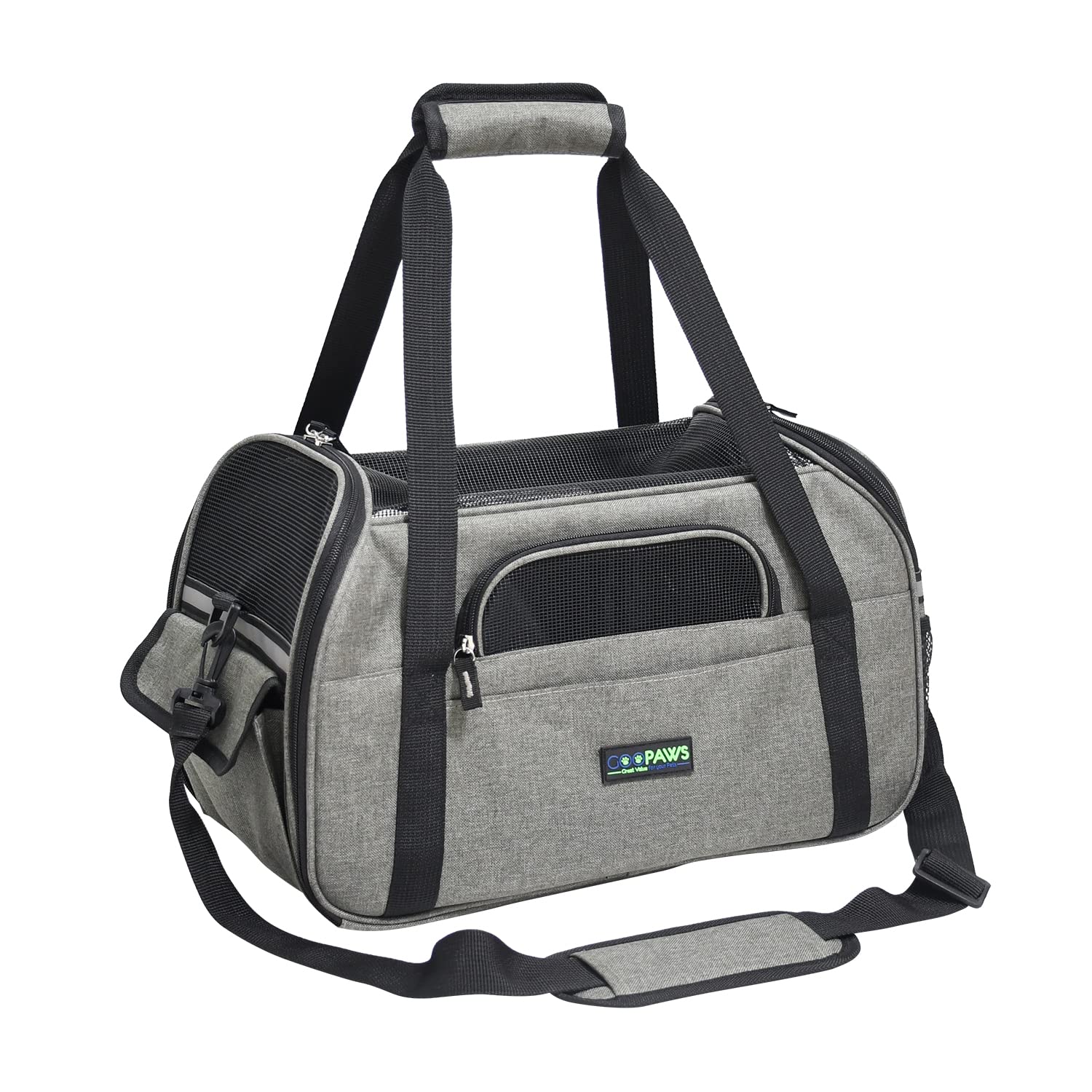 Jespet Soft-Sided Kennel Pet Carrier For Small Dogs, Cats, Puppy, Airline Approved Cat Carriers Dog Carrier Collapsible, Travel Handbag & Car Seat