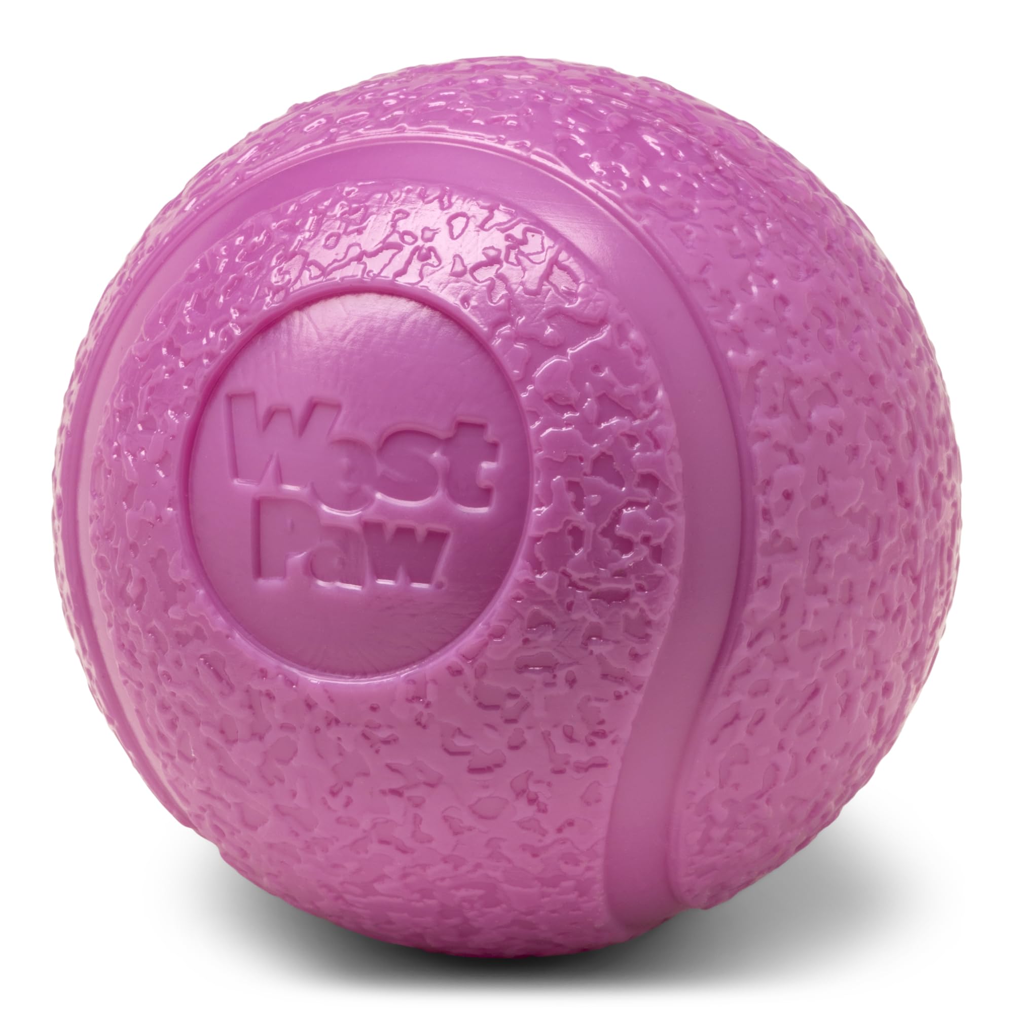 WEST PAW Boundr Ball Dog Fetch Toy – Small Hot Pink/Aqua Blue 2-Pack, Floatable Zogoflex for Fetch, Catch, Chewing, and Play