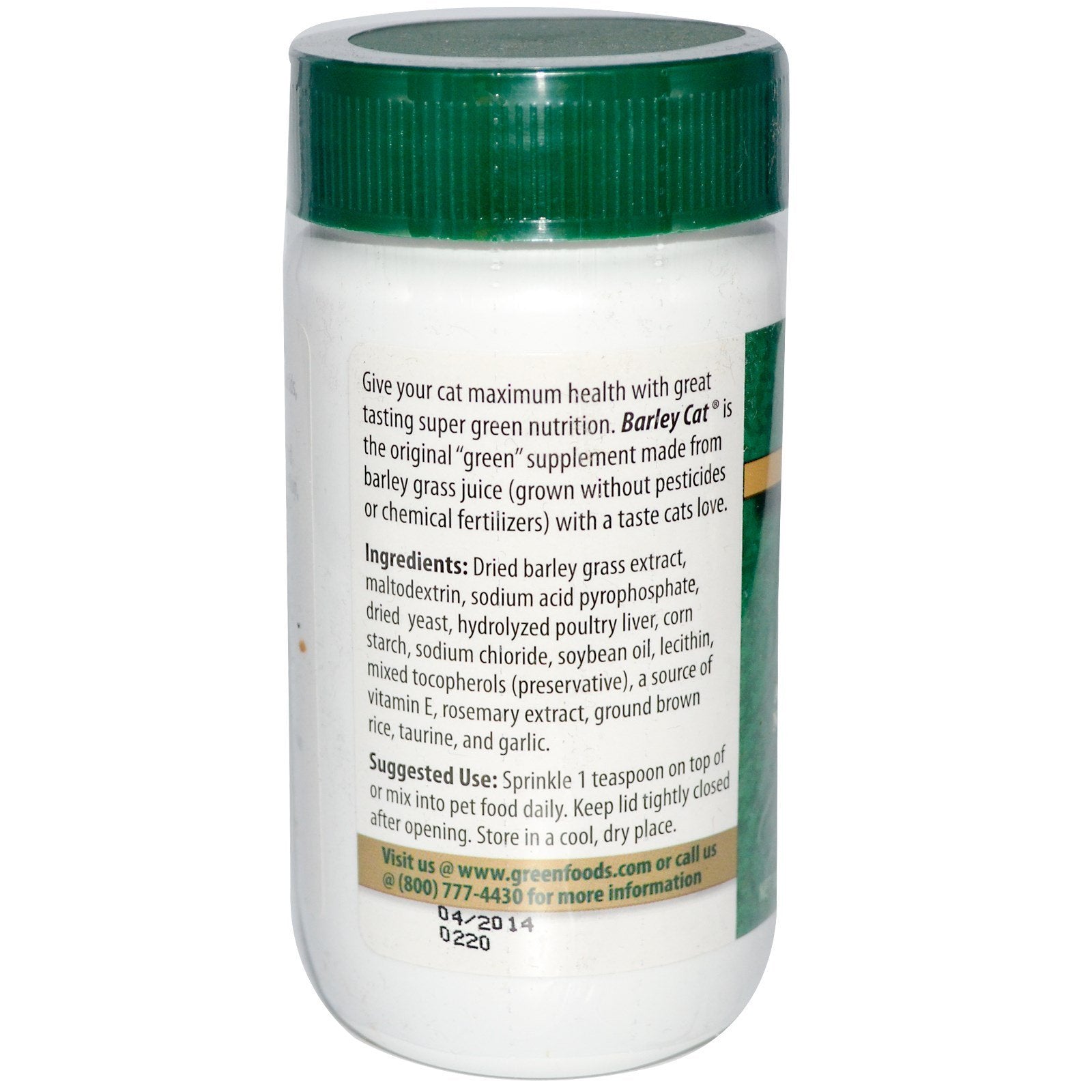 Green Foods Corporation Barley Cat, 3 Oz