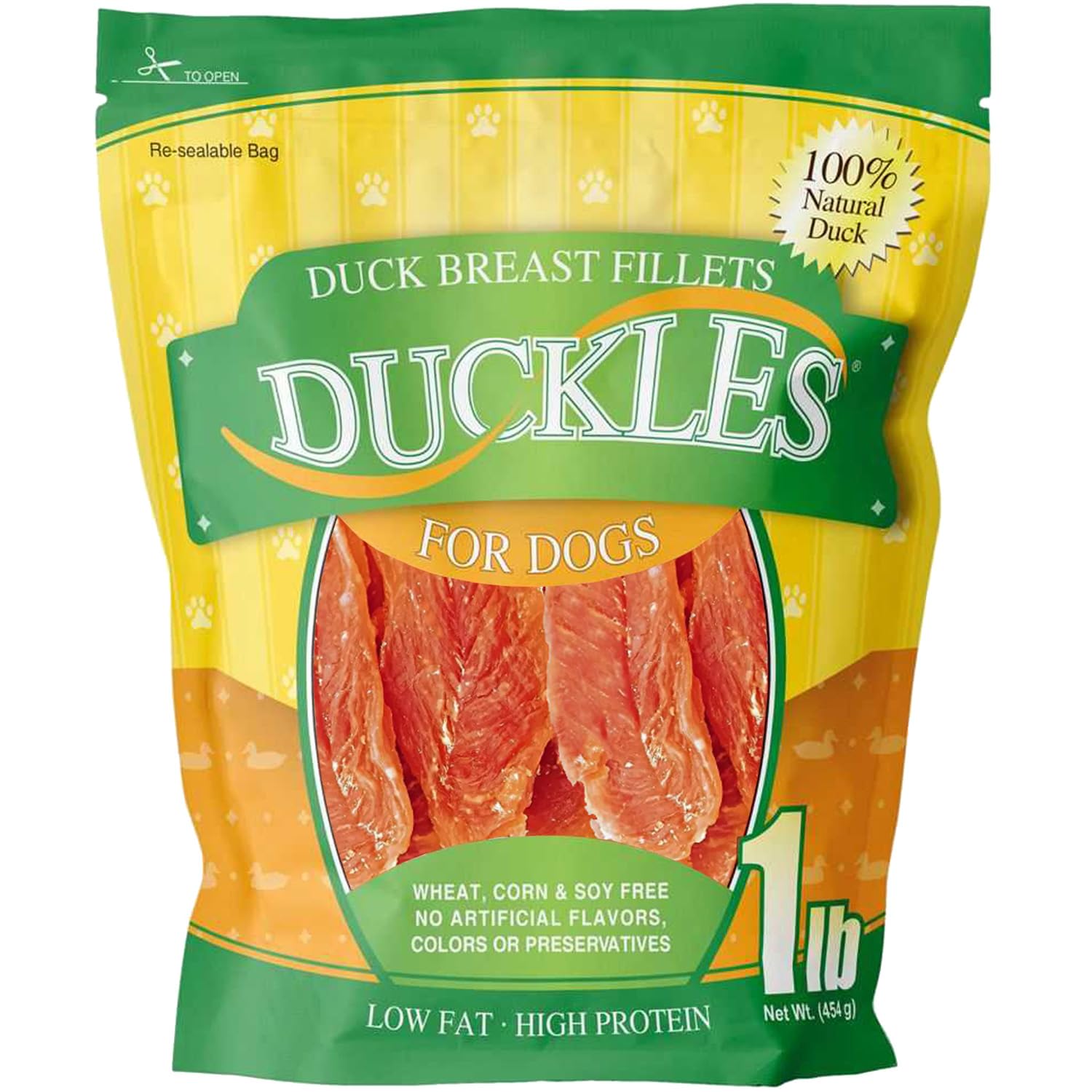 Pet Health Solutions Duckles Duck Breast Fillets for Dogs - Tested Safe, Low Fat Duck Treats Natural - 100% Natural Duck High Pr