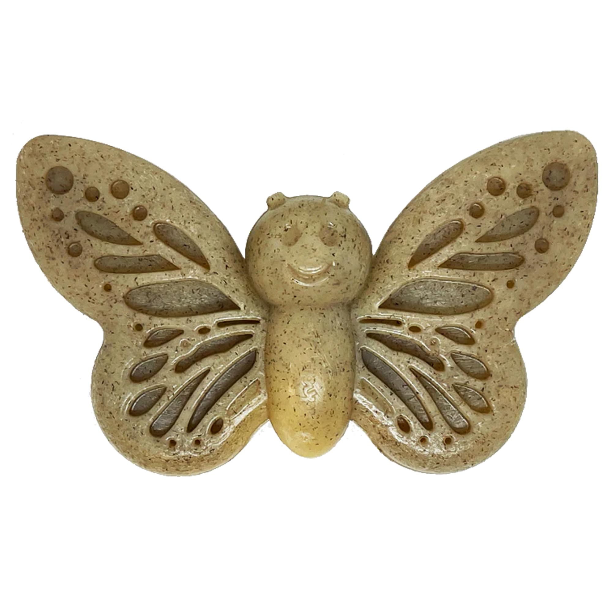 SodaPup Butterfly - Durable Dog Chew Toy Made in USA from Non-Toxic, Pet Safe, Food Safe Nylon Material for Mental Stimulation, 