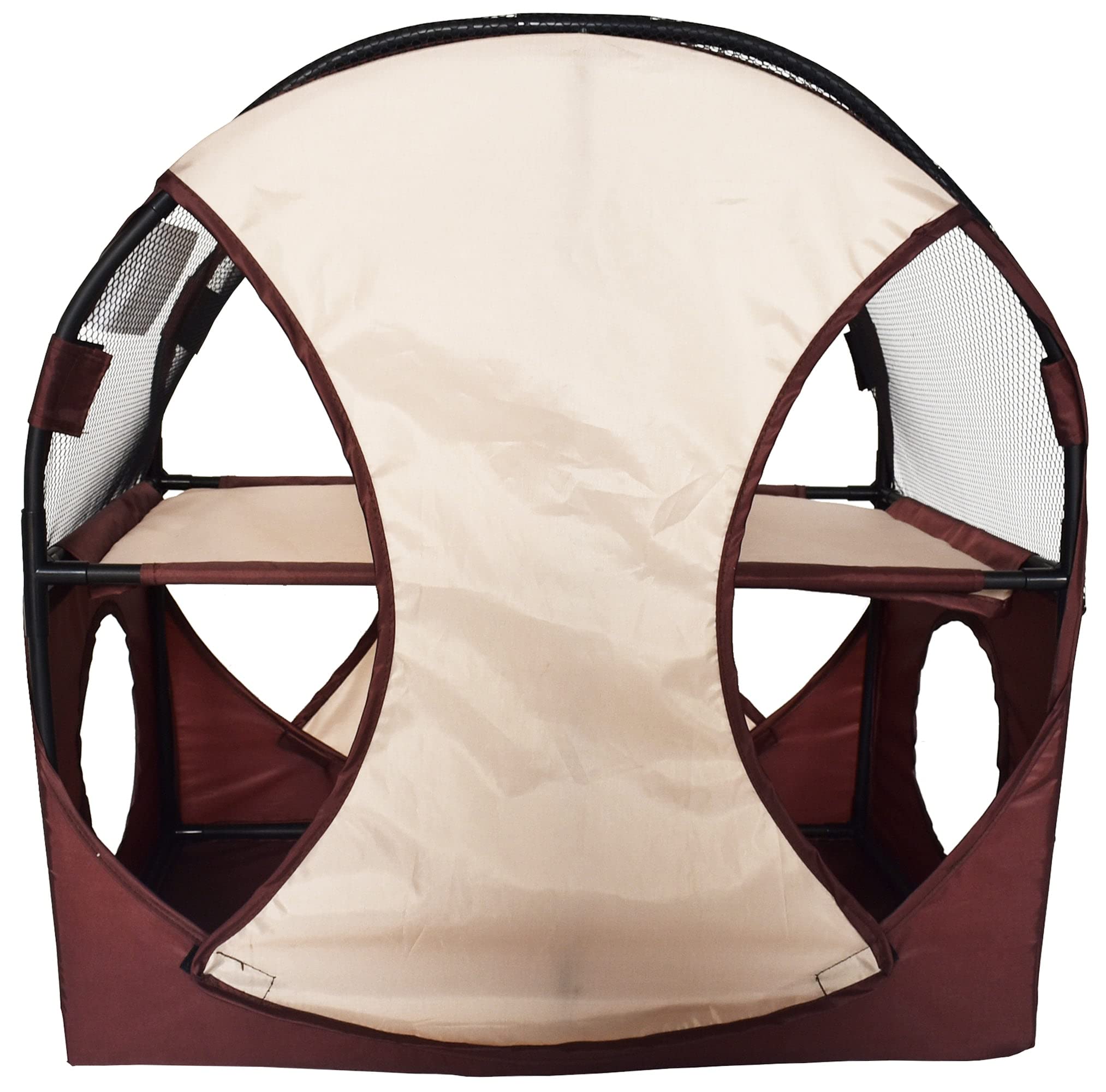 Pet Life Kitty-Play Obstacle Travel Collapsible Soft Folding Pet Cat House(D0102H703Ng.)