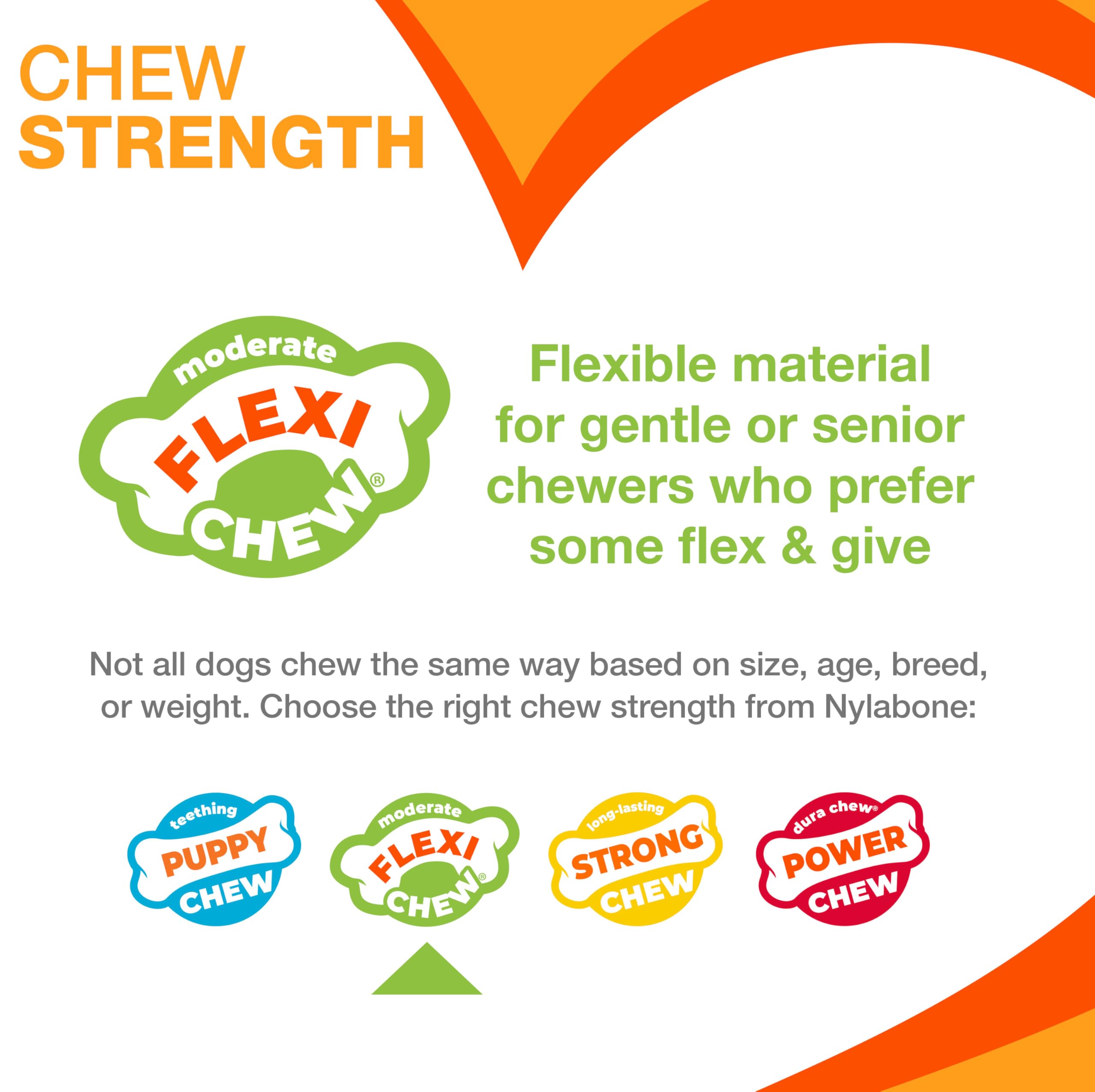 Nylabone Dog Healthy Edibles And Flexi Chew Value Pack Bacon & Chicken Small/Regular (3 Count)