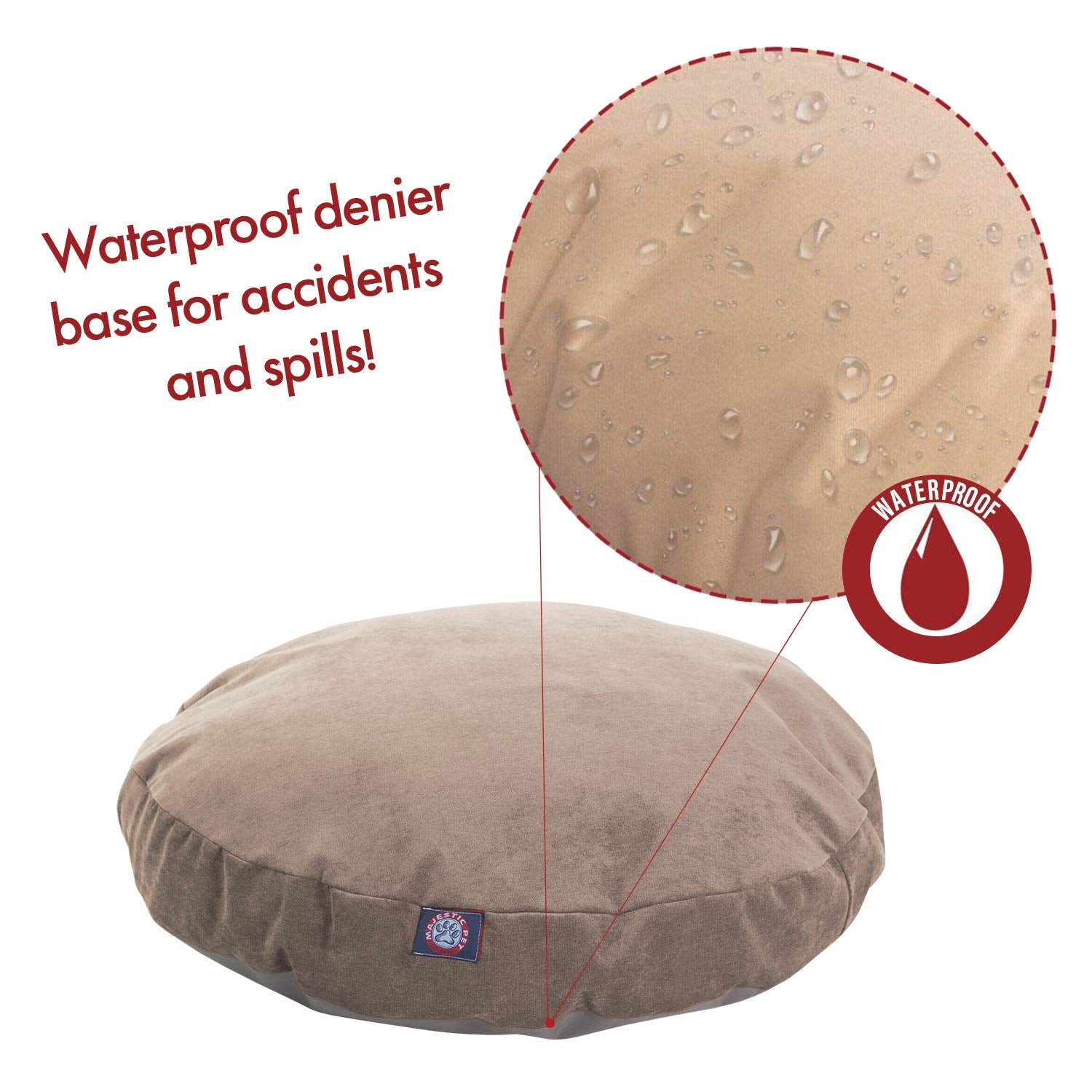 Pearl Villa Collection Large Round Pet Dog Bed