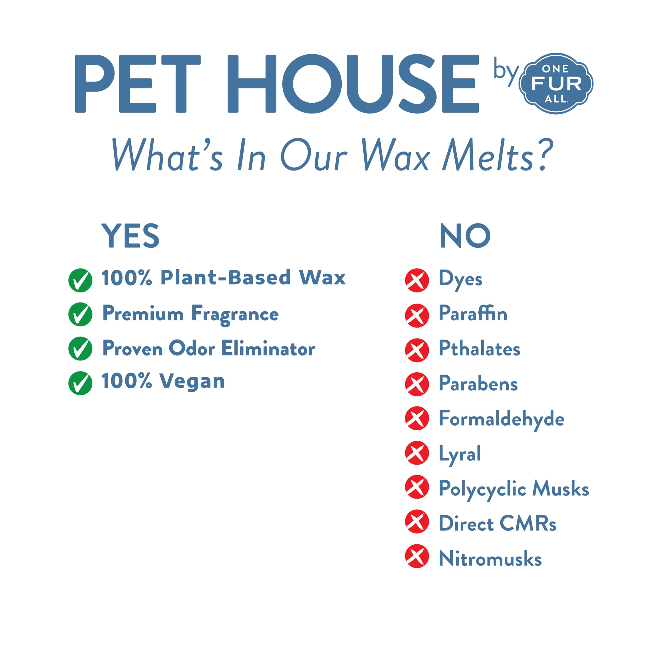 One Fur All 100% Natural Soy Wax Melts, Pack Of 2 By Pet House - Long Lasting Pet Odor Eliminating Wax Melts Non-Toxic, Dye-Free Unique, Made In Usa (2 Pack, Evergreen Forest/Fireside)