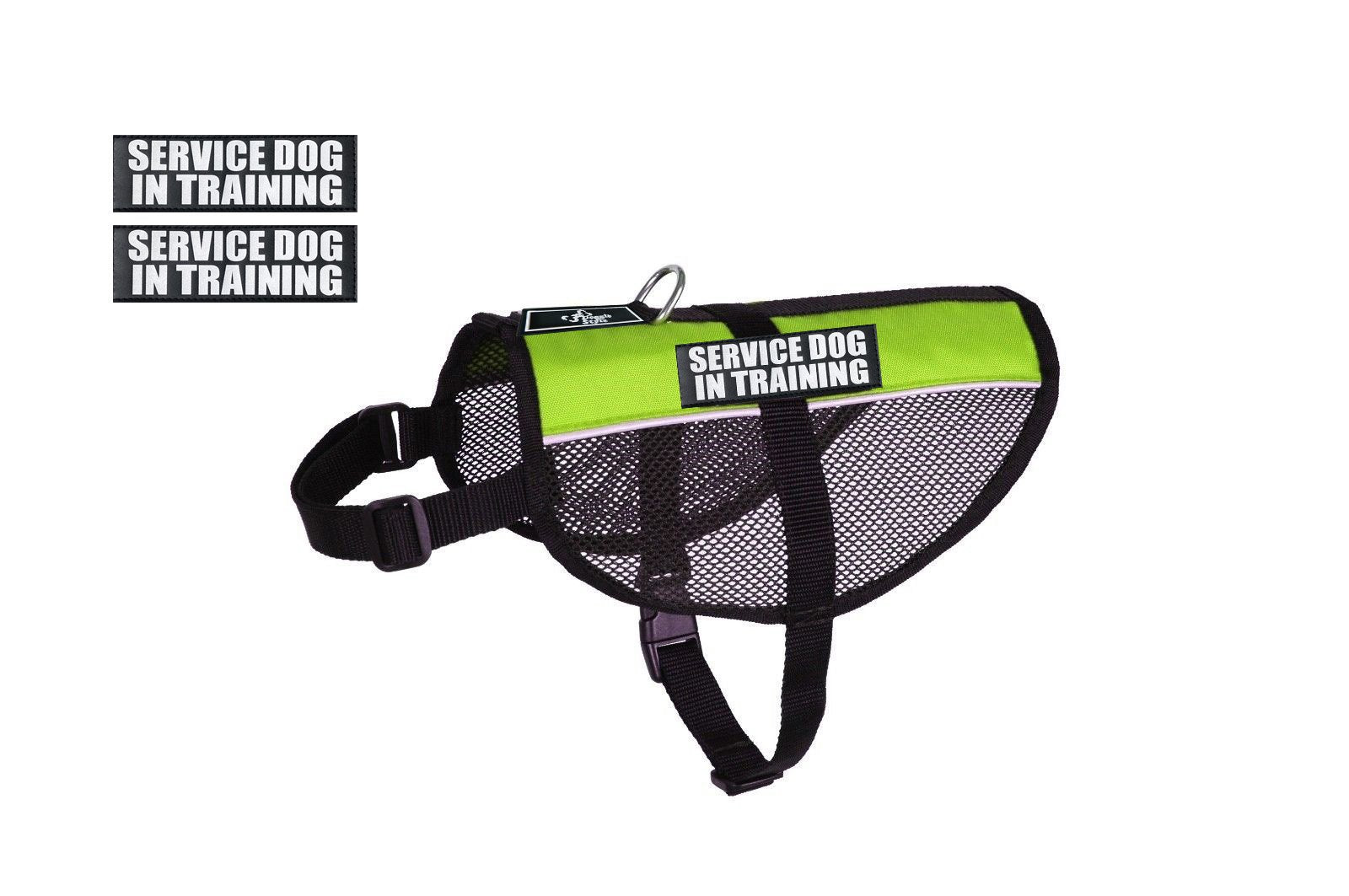 Service Dog In Training Mesh Vest Dog Harness Cool Comfort. Purchase Comes With 2 Reflective Service Dog In Training Patches. Be Sure To Measure Your Dog Before Ordering