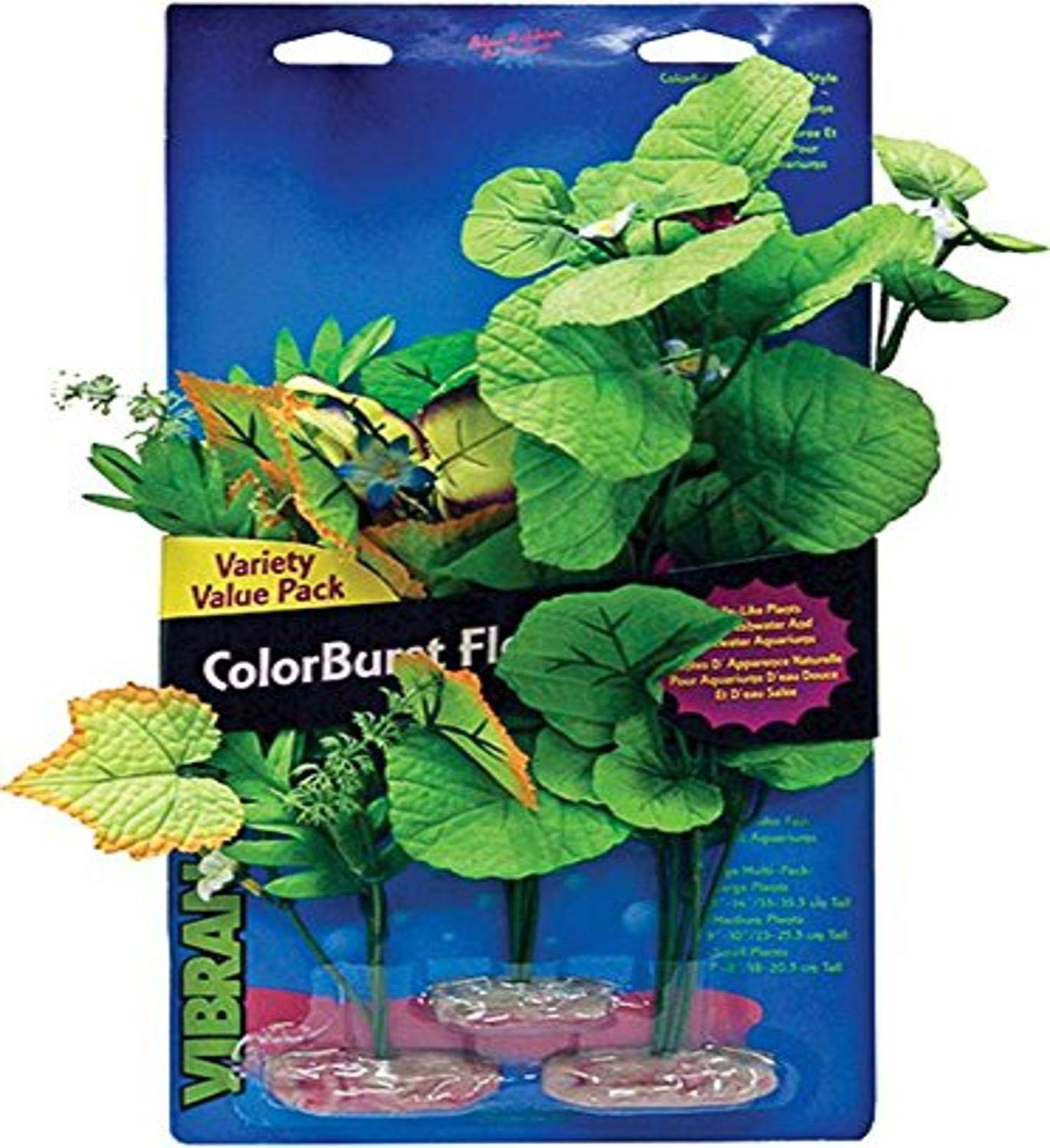Blue Ribbon Vibran-Sea Color Burst Florals Broad Leaf Flowering Cluster Pack