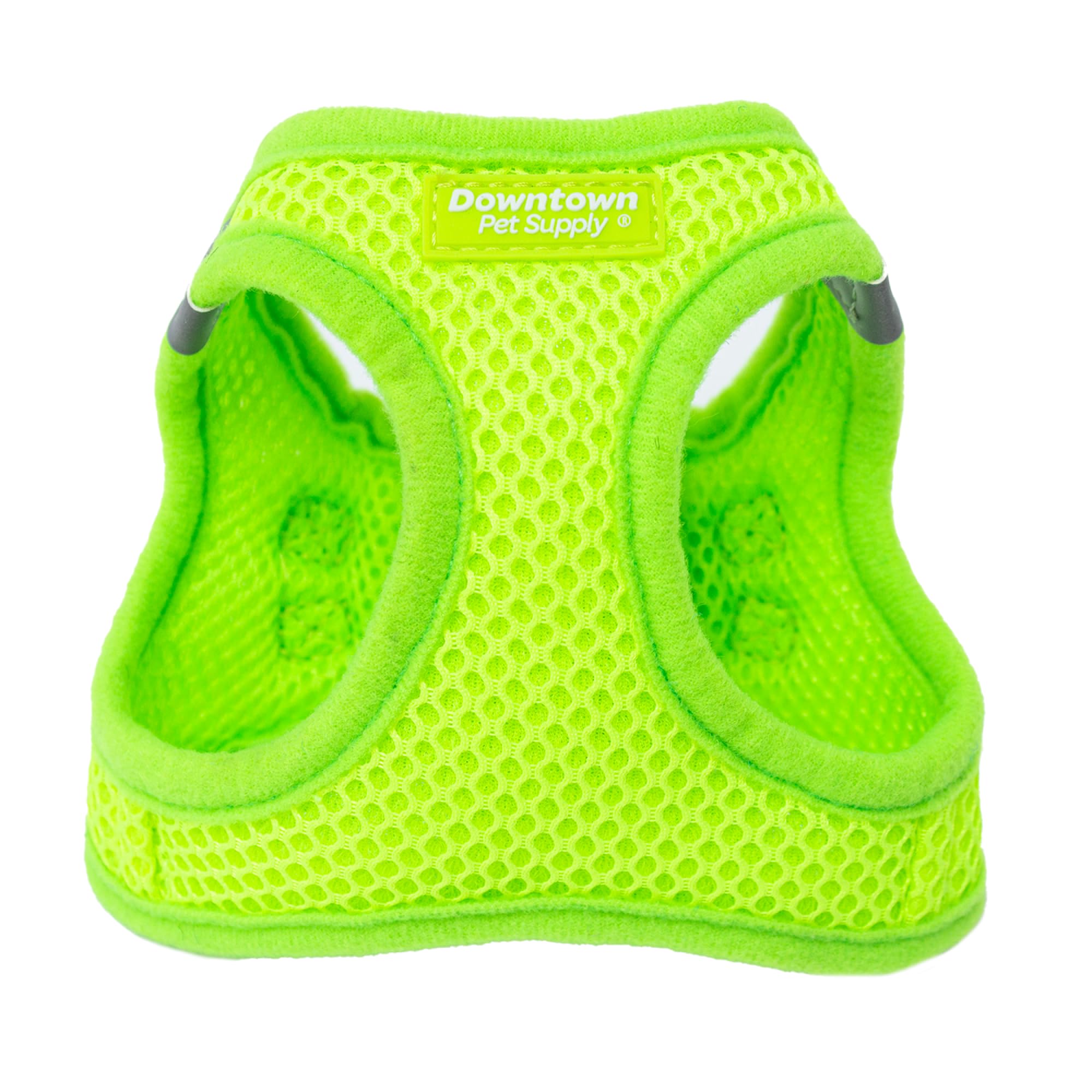 Downtown Pet Supply Step In Dog Harness For Small Dogs No Pull, Large, Atomic Yellow - Adjustable Harness With Padded Mesh Fabri