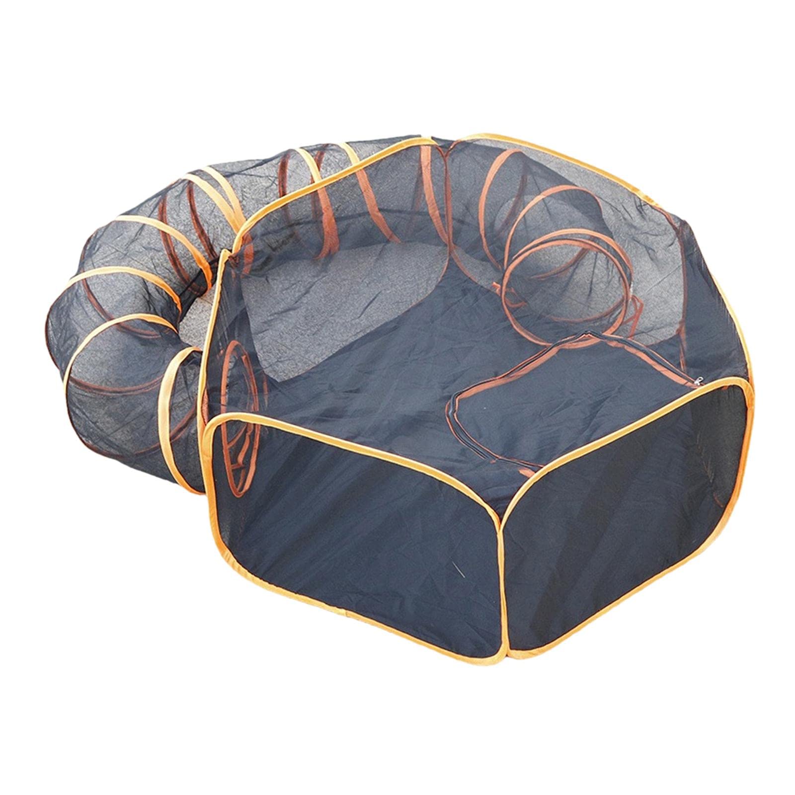 Ujeavette Cat Tunnel Indoor Cats Cage House Foldable Interactive For Puppy Mouse