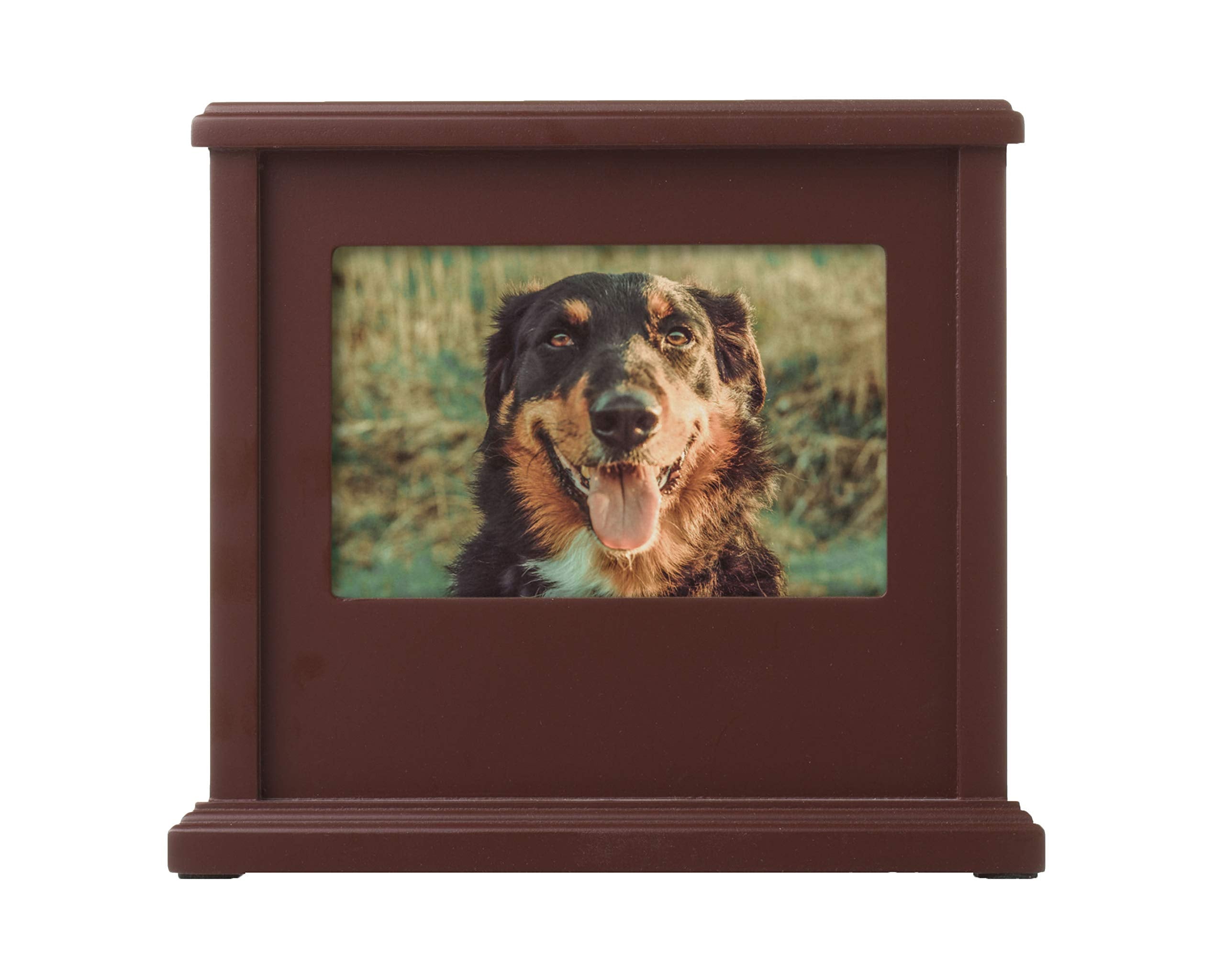Pearhead Dog Or Cat Personalized Memory Box Keepsake, Pet Urn, Espresso (89007)