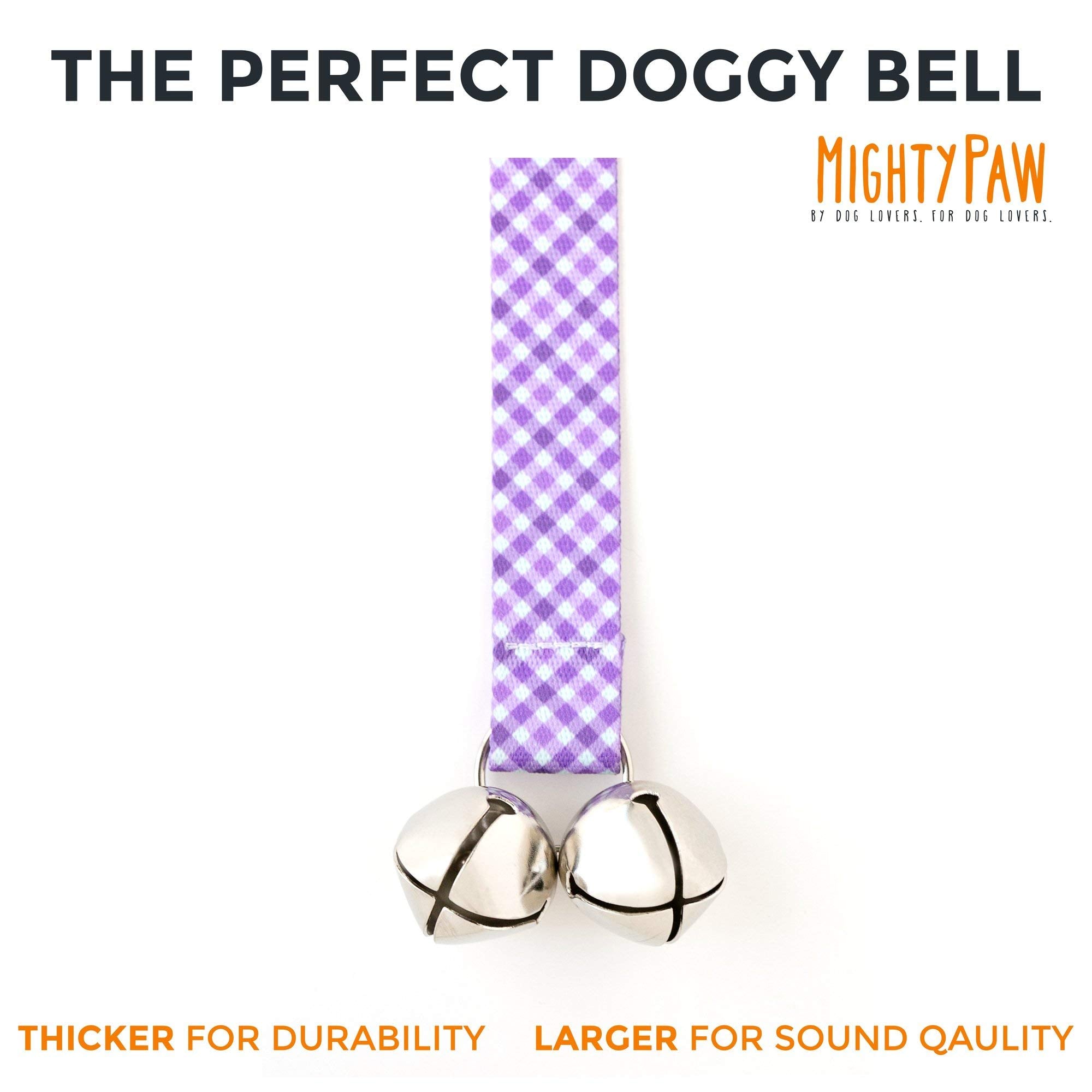 Mighty Paw Tinkle Bell 2.0 - Door Jingle Bells Dogs - Stylish Fabric With Premium Quality - Potty Training Tool - Housetraining
