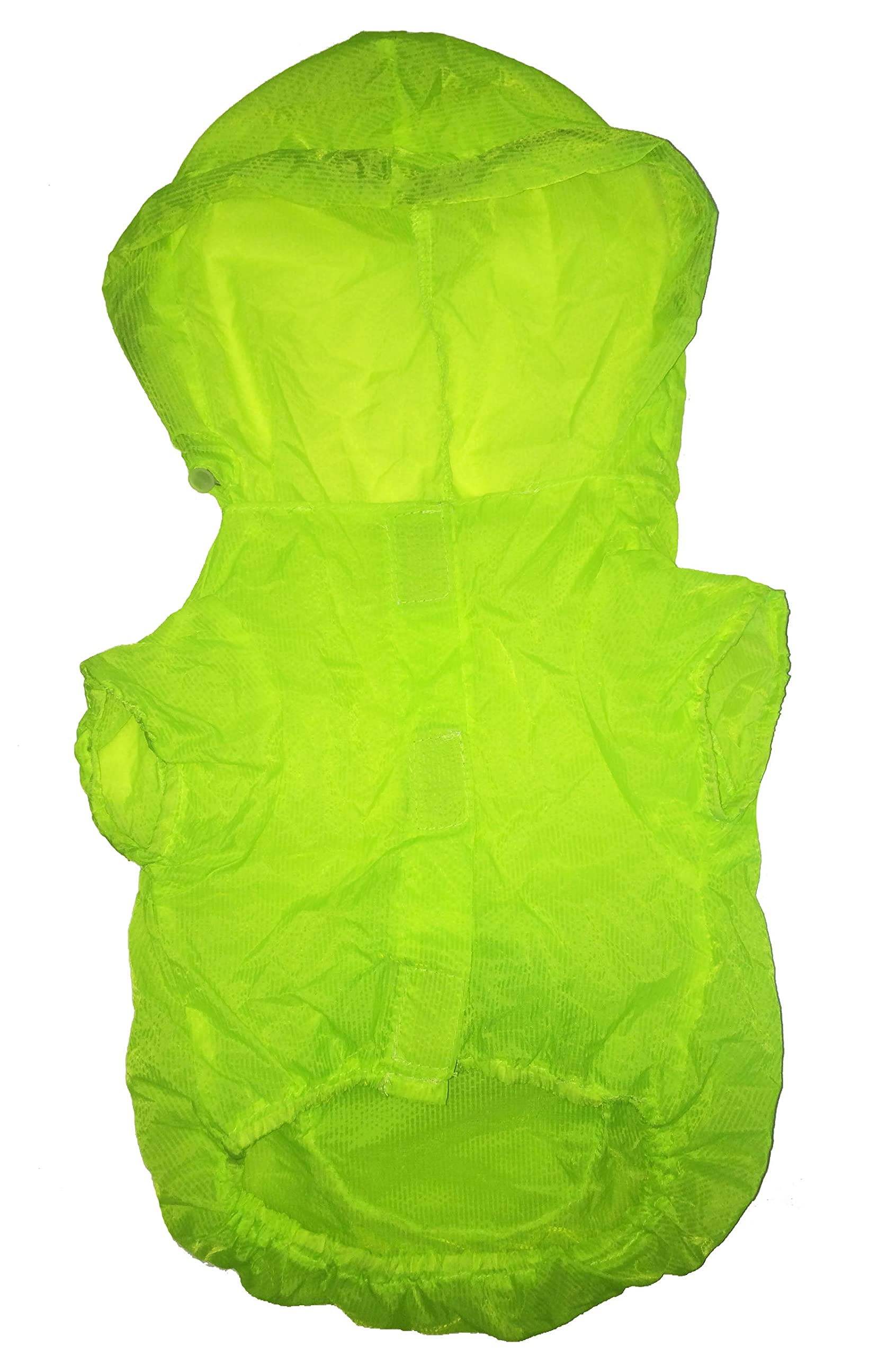 Pet Life  Thunder Paw Waterproof Dog Raincoat Poncho - Zippered Folding Travel Pet Raincoat Dog Jacket - Reflective and Adjust