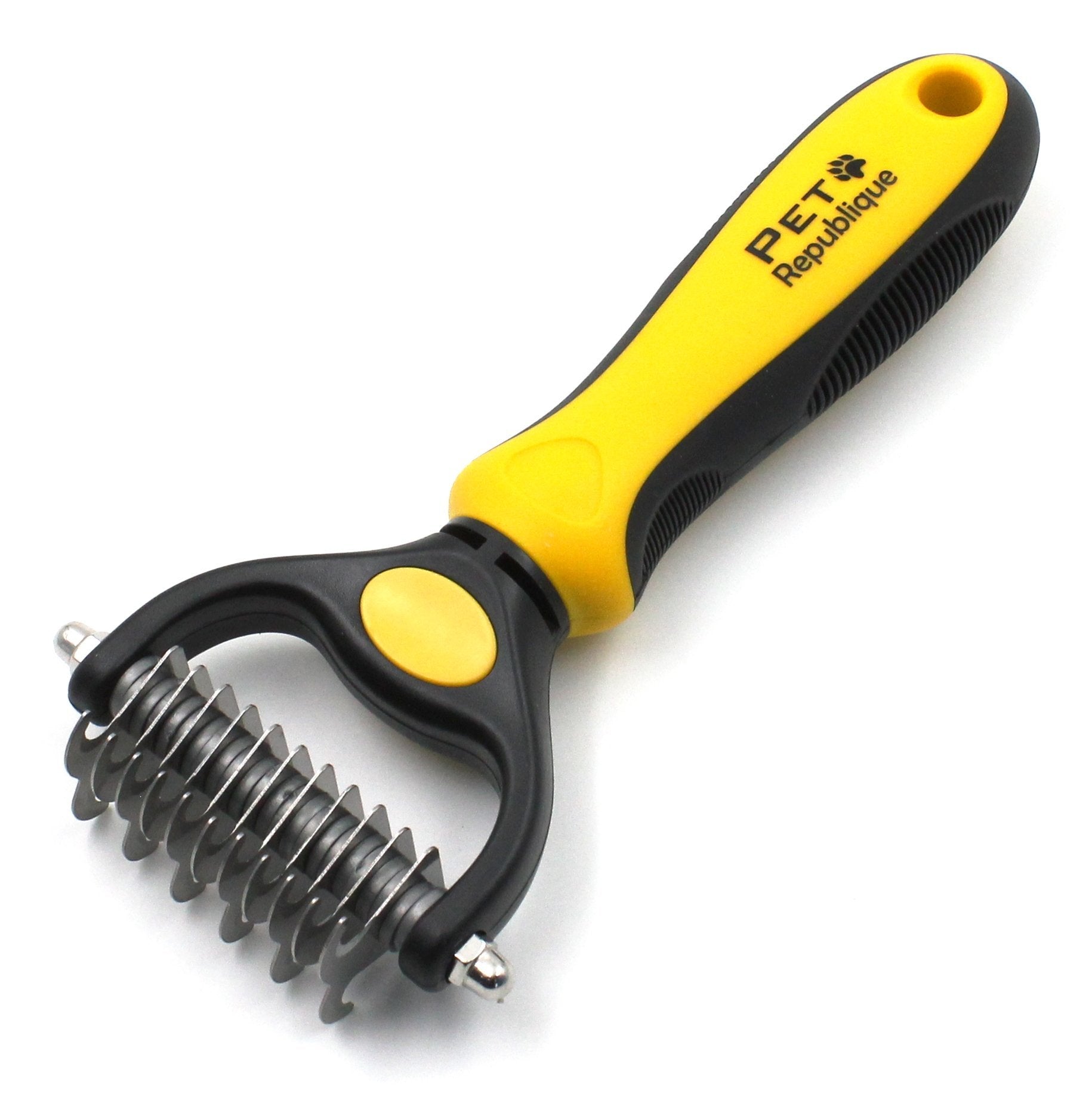 Pet Republique Dog Dematting Tool – Matt Splitters For Dogs, Cats, Rabbits, Long Haired Breed Pets – Effective Pet Dematting, Mat Remover, De-Matting Comb, Or Dematter (6+11 Teeth)