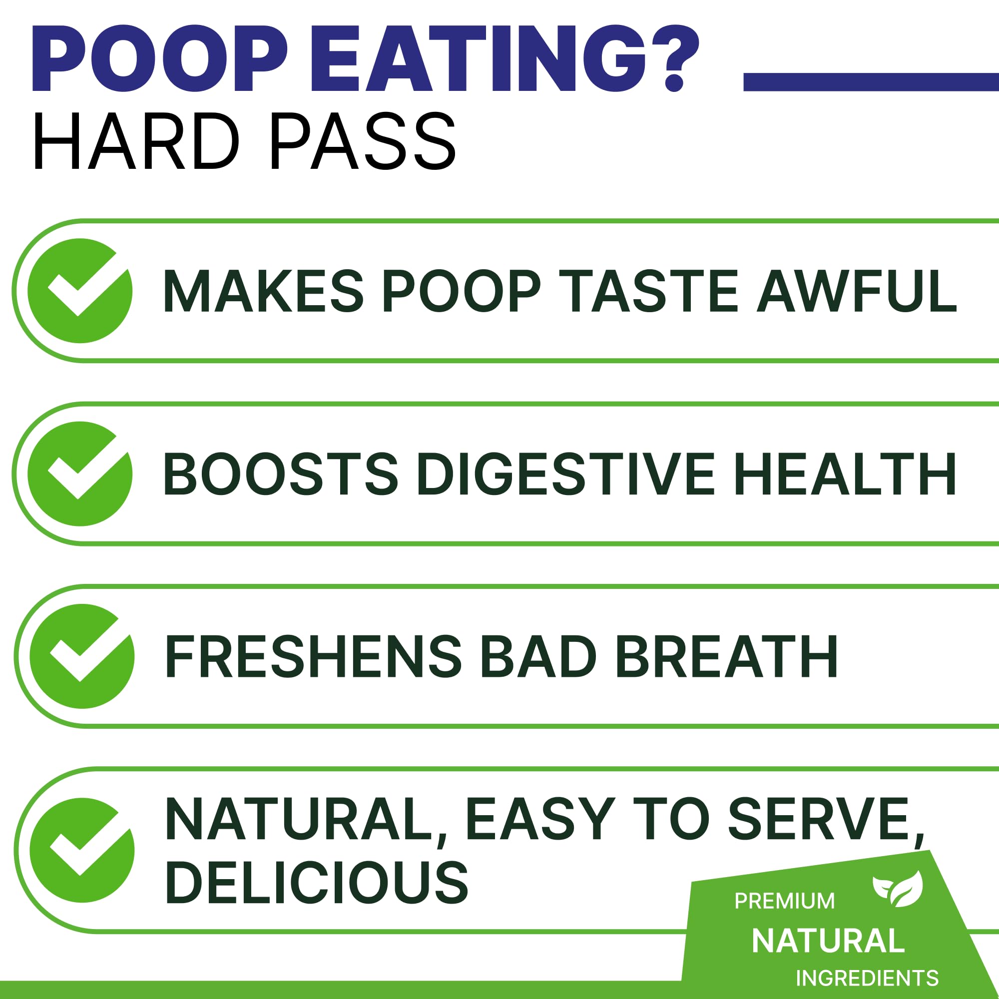 Pawsential NO Poo Chews for Dogs - Prevent Dog Poop Eating - Coprophagia Treatment - Stool Eating Deterrent - Digestive Health +
