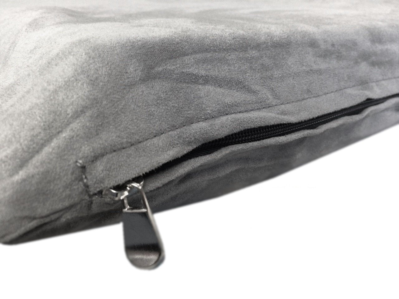 Do It Yourself Diy Pet Bed Pillow Duvet Suede Cover + Waterproof Internal Case For Dog/Cat At Medium 36'X29' Gray Color - Covers Only