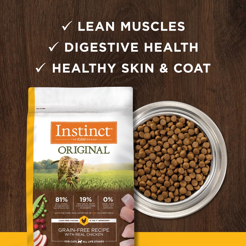 Instinct Original Grain Free Recipe with Real Chicken Natural Dry Cat Food, 11 lb. Bag
