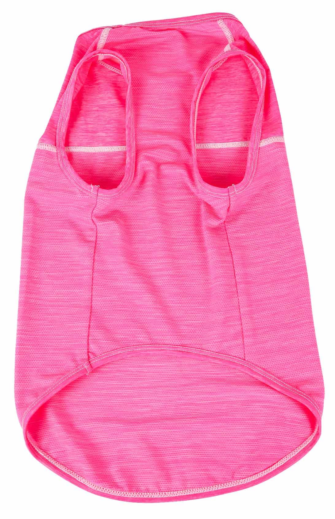 Pet Life Active 'Aero-Pawlse' Heathered Quick-Dry And 4-Way Stretch-Performance Dog Tank Top T-Shirt(D0102H7Luxw.)