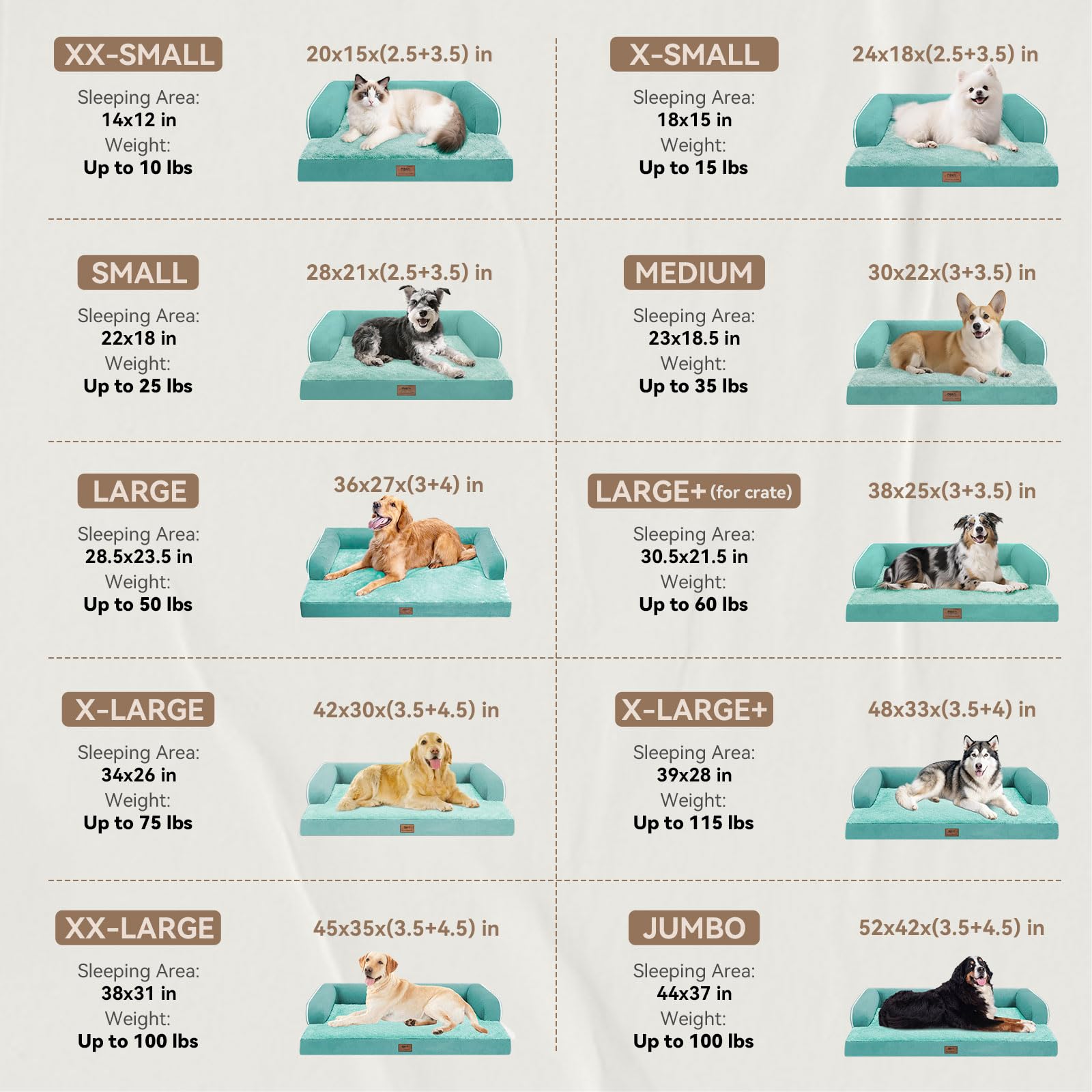 XL Christmas Dog Bed for Extra Large Dogs-Waterproof Large Dog Cat Bed with Sides,Foam Big Pet Couch Sofa Beds with Washable Rem
