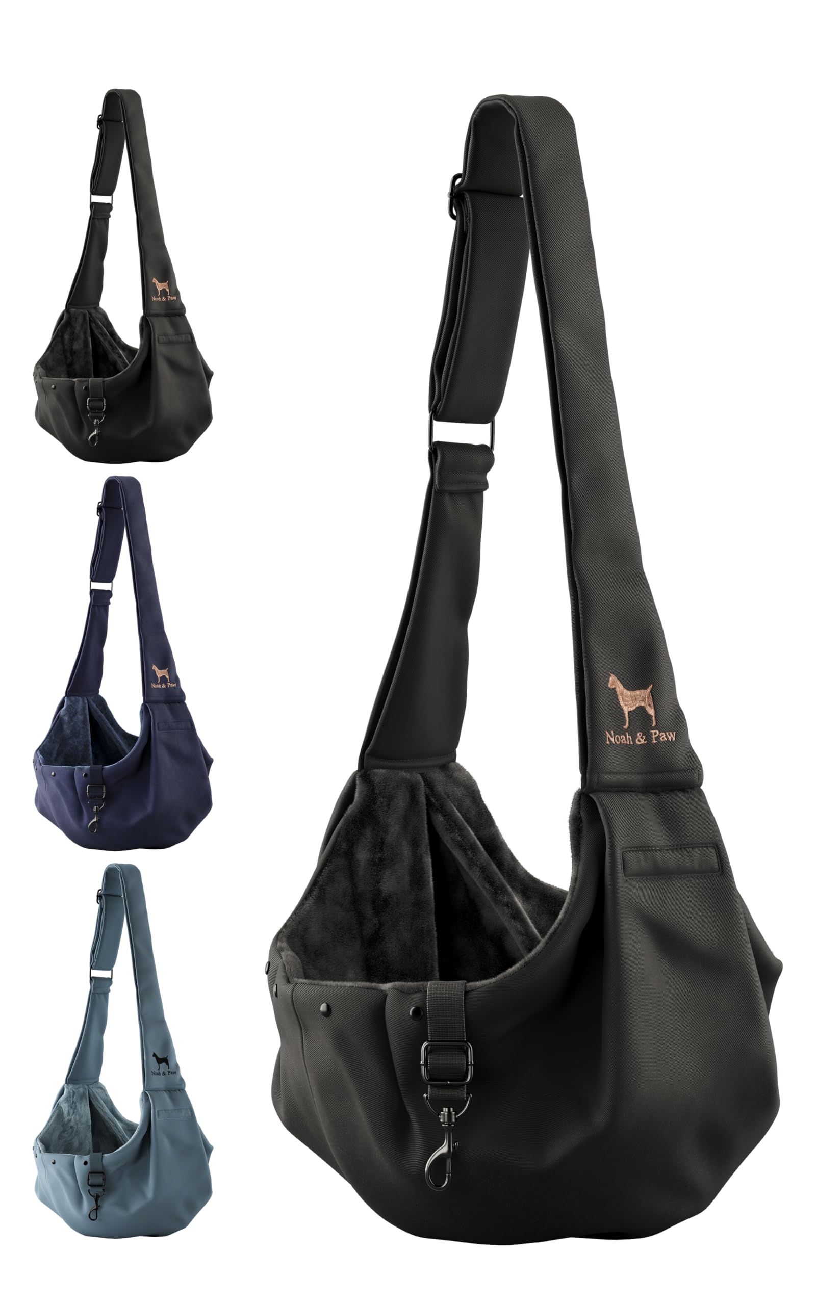Noah & Paw Dog Sling Carrier for Small Dogs 518lb, Dog Sling for Small Dogs and Cats, Dog Carrier with Adjustable Padded Strap,