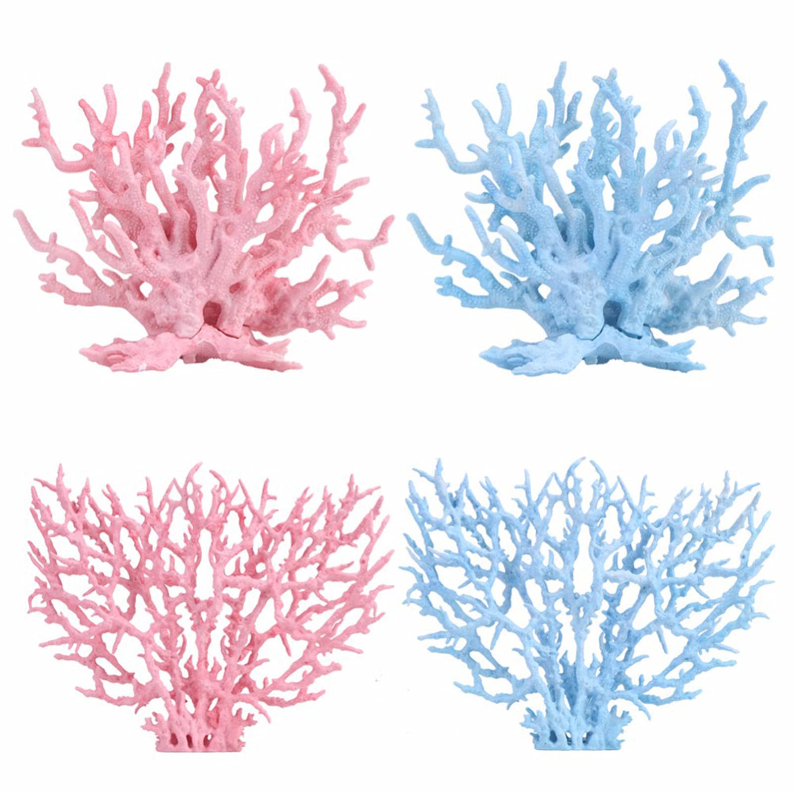 Besimple Artificial Aquarium Coral Ornament Plastic Fish Tank Plants Decoration For Aquarium Fish Tank Landscape (Pink-L)