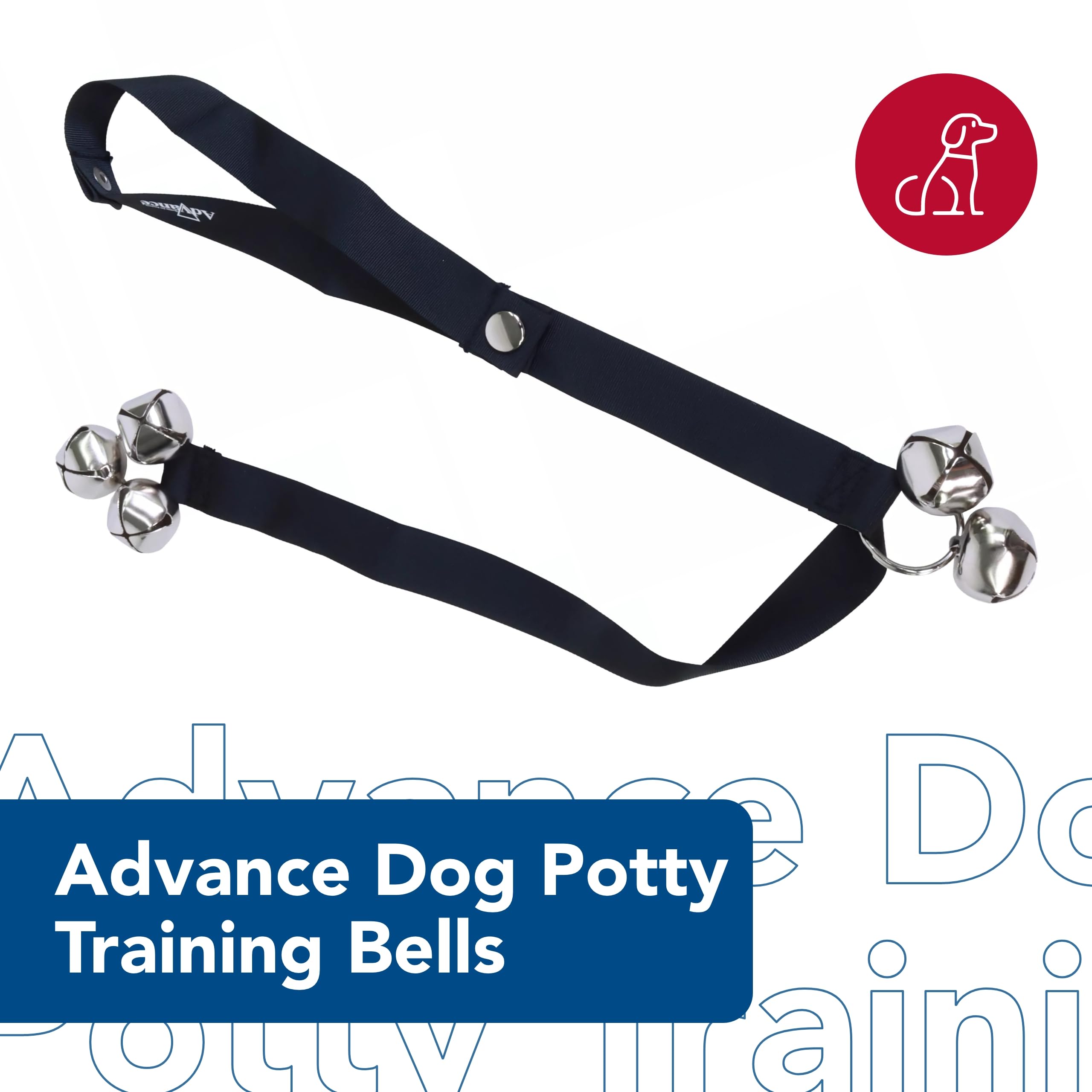 Coastal Pet - Advance - Dog Potty Training Bells, Black, 1' X 31'