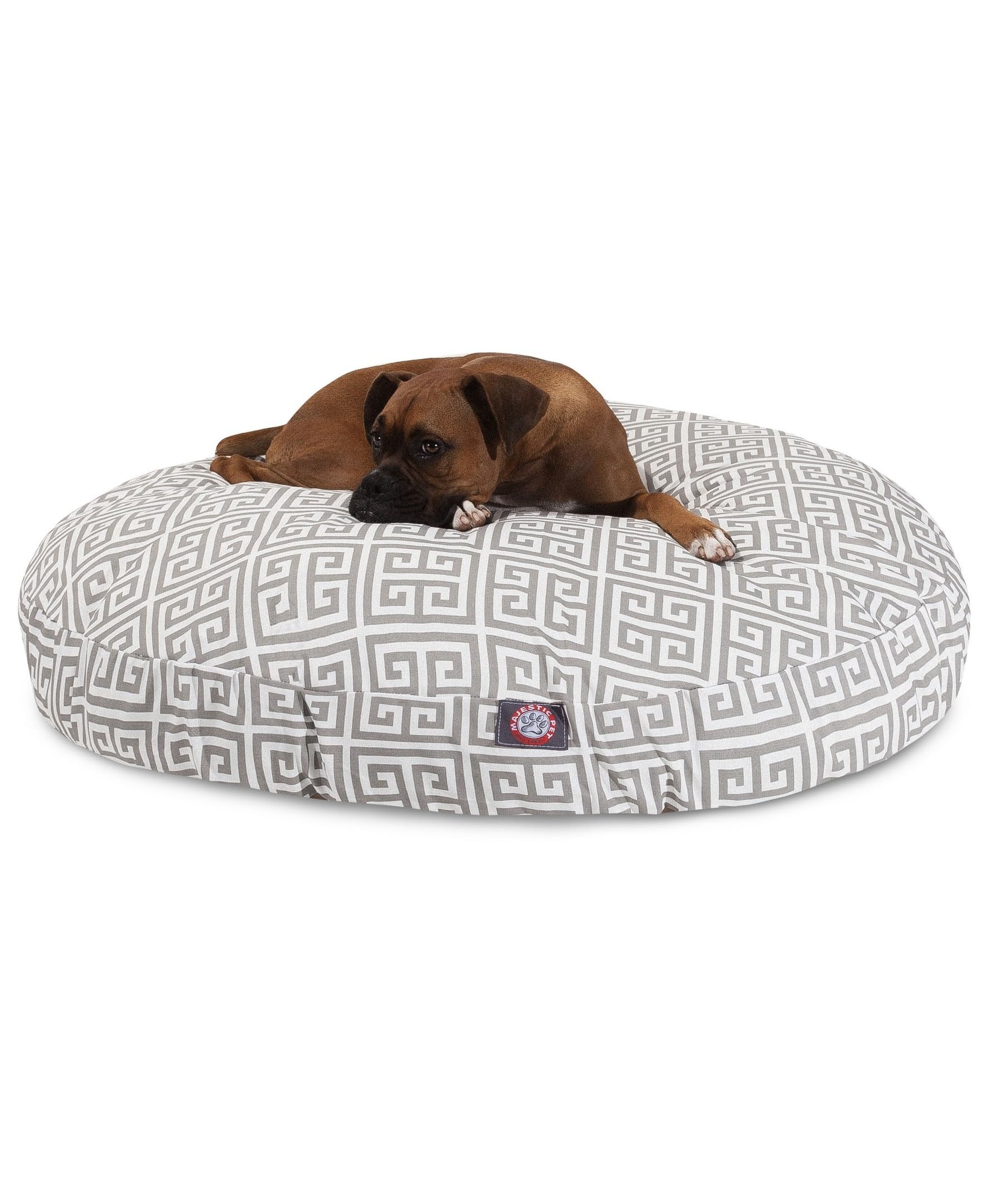 Grey Towers Large Round Indoor Outdoor Pet Dog Bed With Removable Washable Cover By Majestic Pet Products