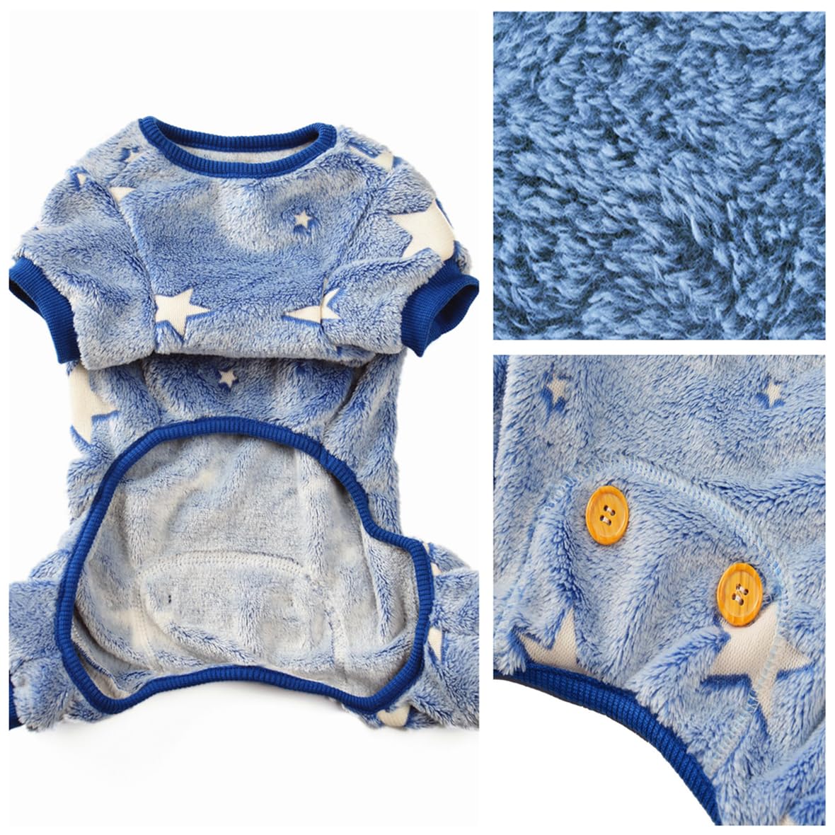 Maigllra Plush Dog Pajamas Glow In The Dark Dog Jumpsuit 4 Legged Onesie For Small Medium Large Dog, Pink Rainbow Xl