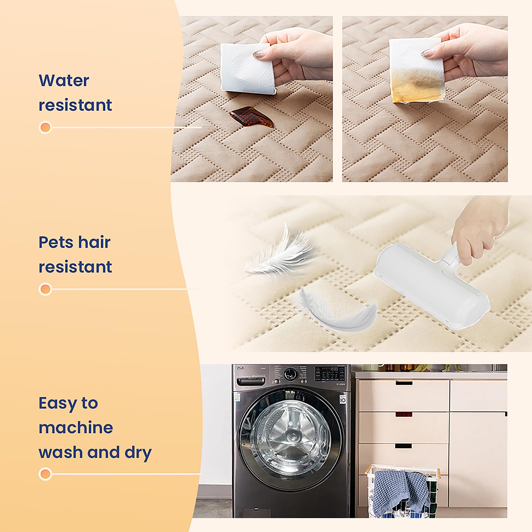 gogobunny 100% Double Sided Waterproof Dog Blanket Soft Bed Pet Cover Reversible Protect Furniture Couch Sofa Car for Puppy Cat