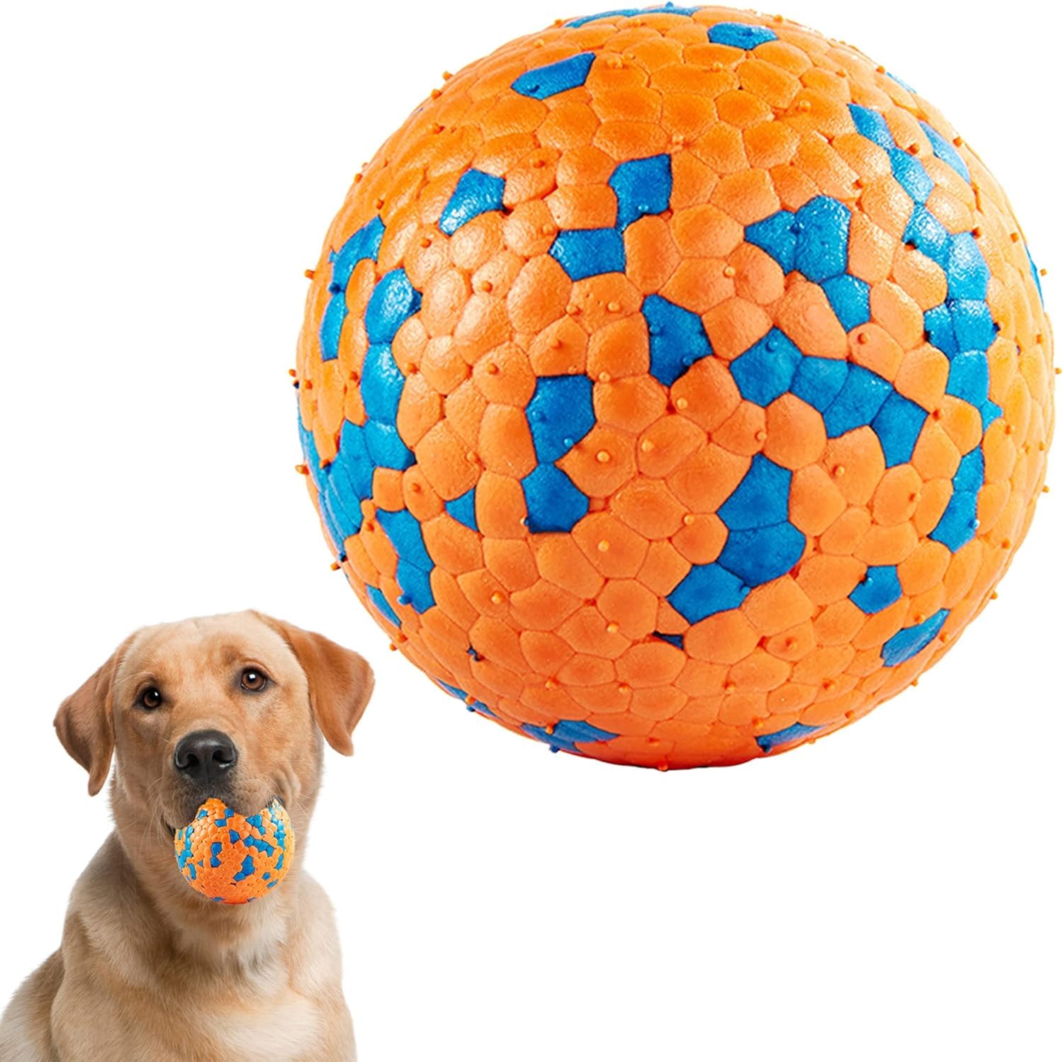 Petangel High Bounce Dog Balls For Aggressive Chewers,Floating Dog Toys For Water Fetch,Durable Tennis Balls For Dogs,Indestruct