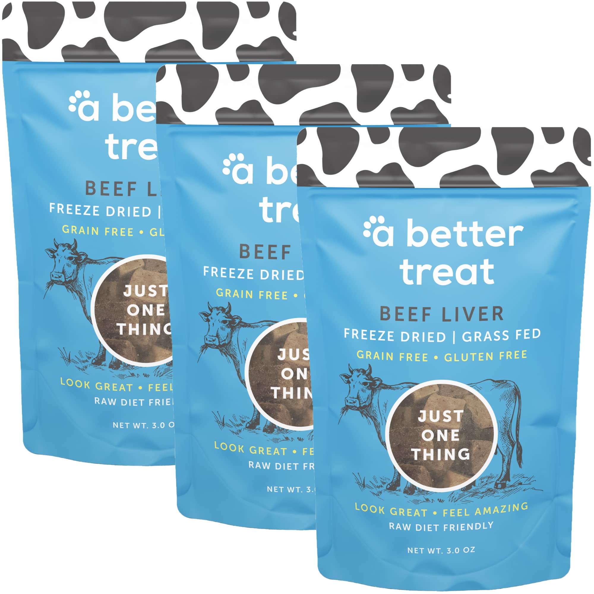 Freeze Dried Beef Dog Treats, Grass Fed, Beef Liver Single Ingredient | Natural, Healthy, High Protein, Diabetic Friendly | Made