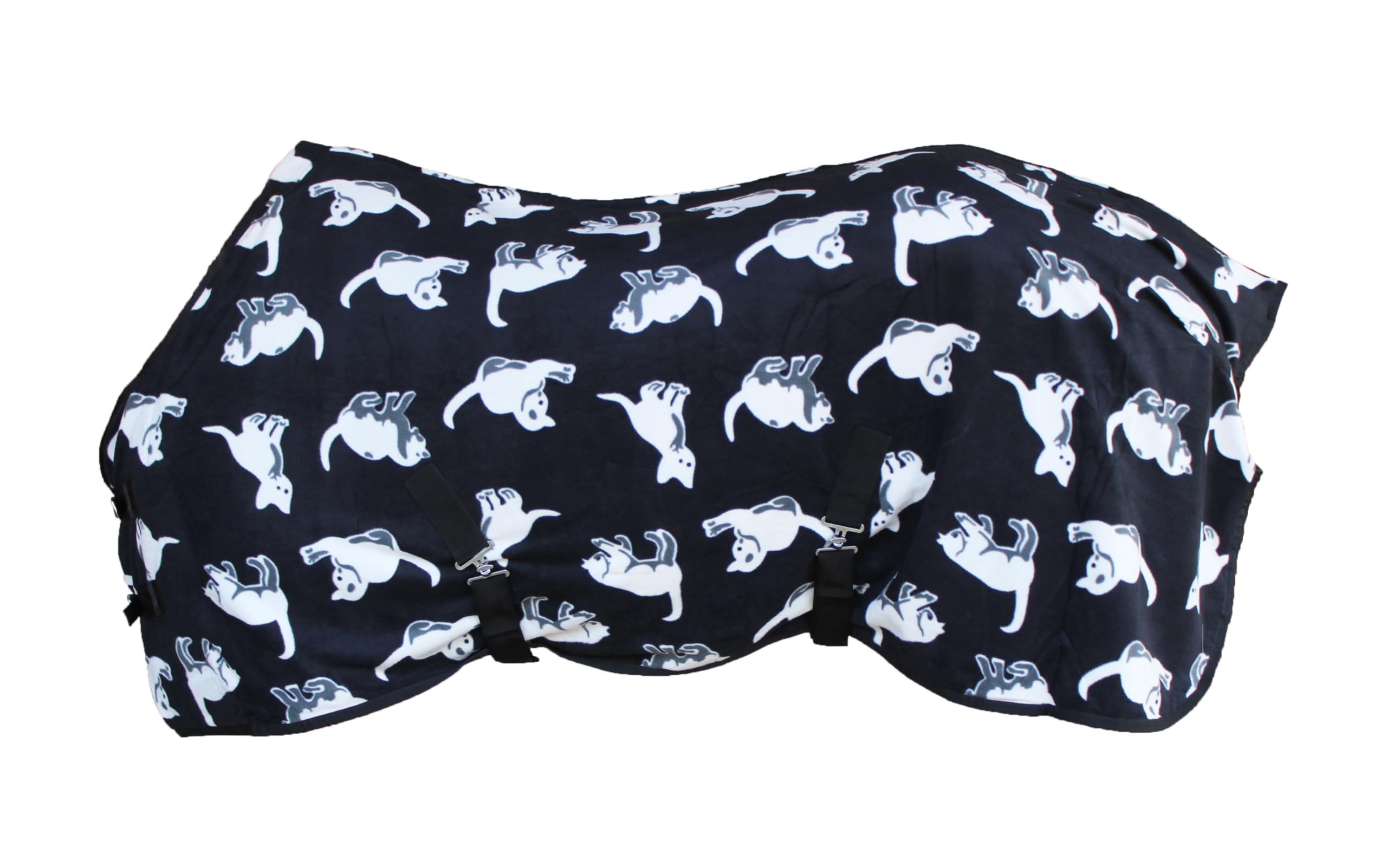 Challenger 66'' Horse Soft Fleece Cooler Exercise Blanket Wicks Moisture Winter Liner 43Ee02