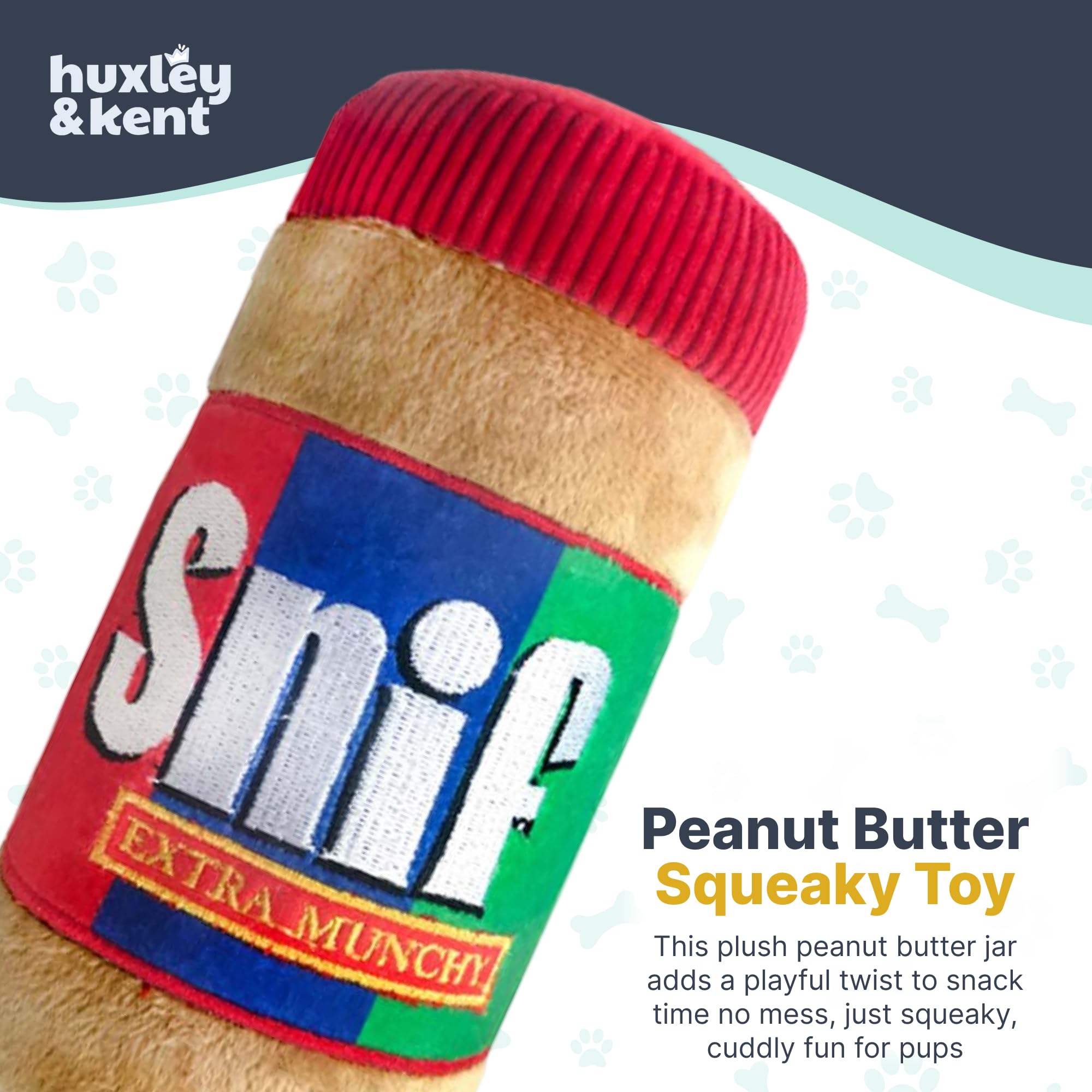 Huxley & Kent For Dogs - Snif (Large) - Funny Dog Toy With Squeaker - Fun, Durable, And Safe