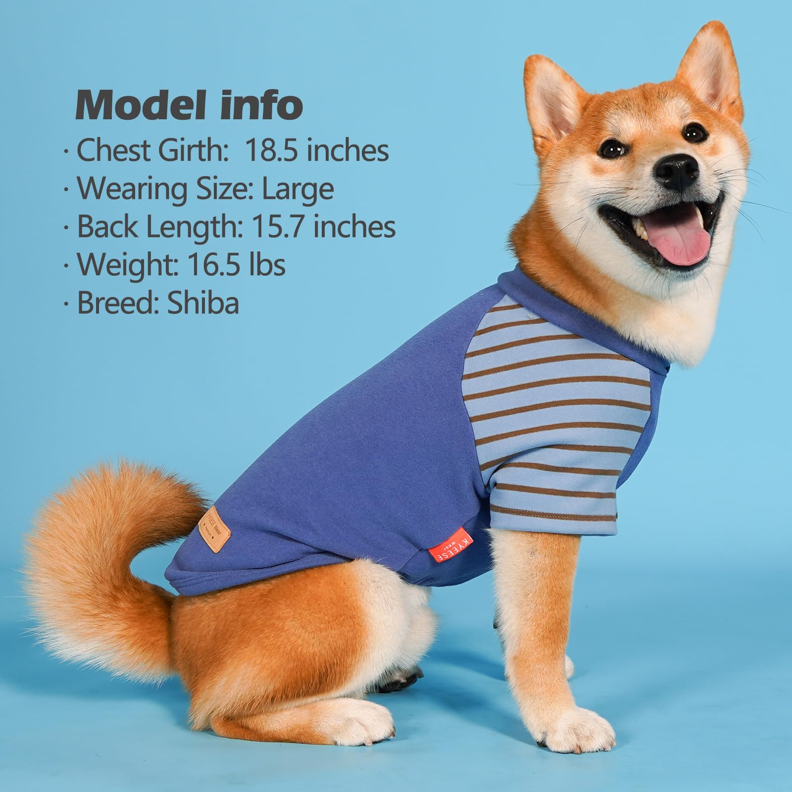 Kyeese 2Pack Dog Sweaters For Small Dogs Male Small Pet Sweaters Stretchy Dachshund Clothes Pullover Fleece Pet Coat Pet Sweatsh
