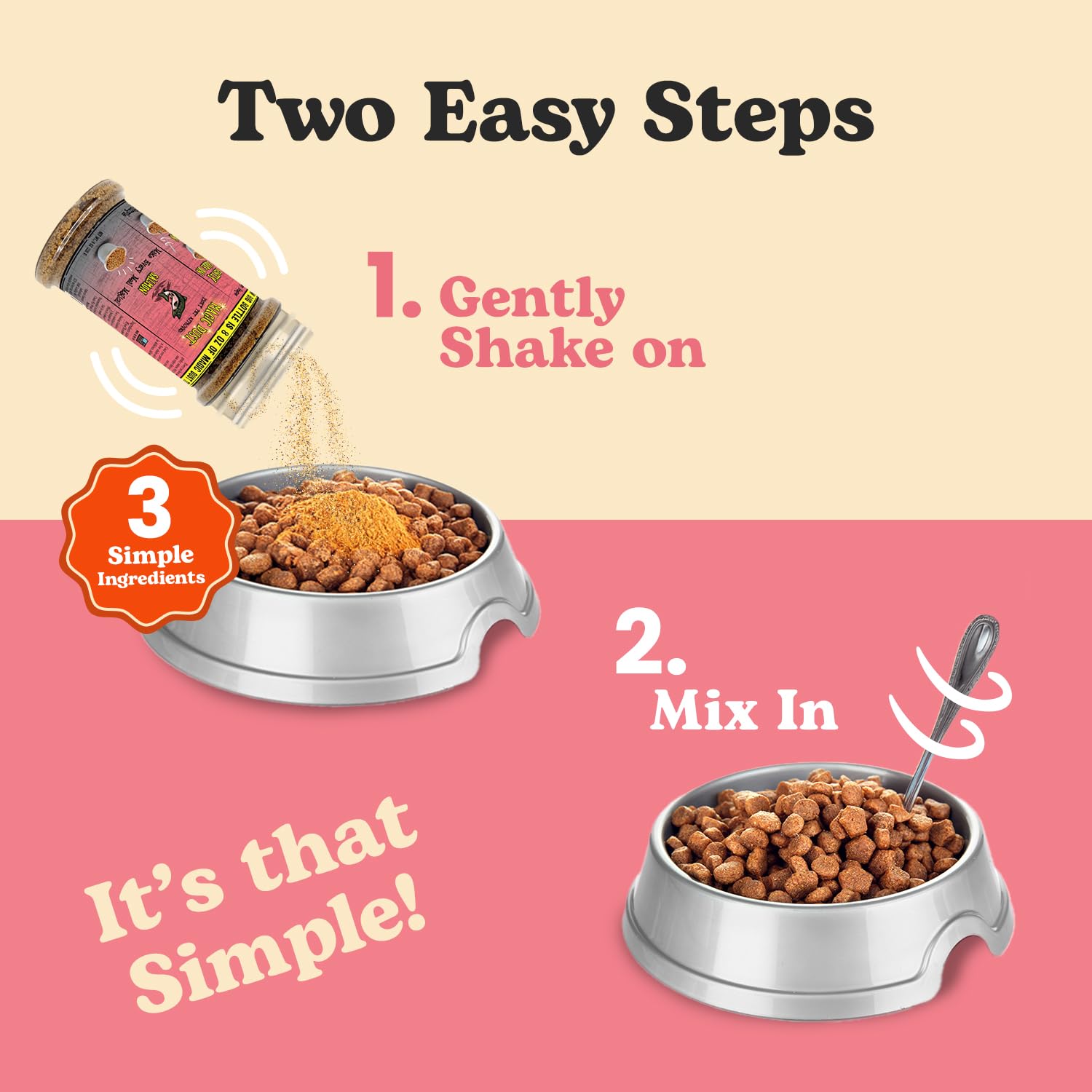 Wild Meadow Farms - Magic Dust Salmon Jerky Topper, Single Protein Pet Food Topper for Dogs & Cats, Enhance Flavor & Elevate Mea