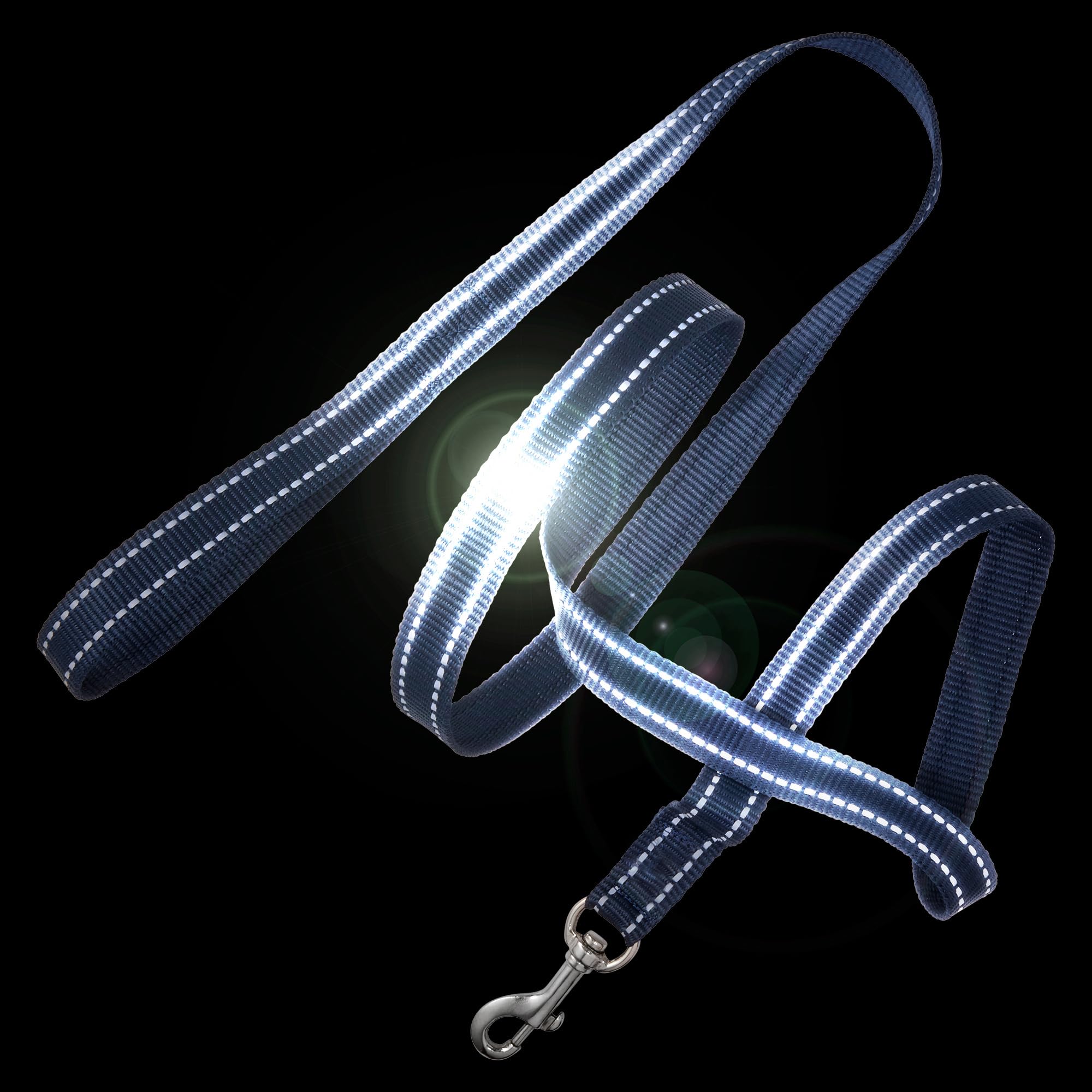 Pet Passion Reflective Durable Dog Leash 7 Ft. For All Pet Breeds, Navy, One Size