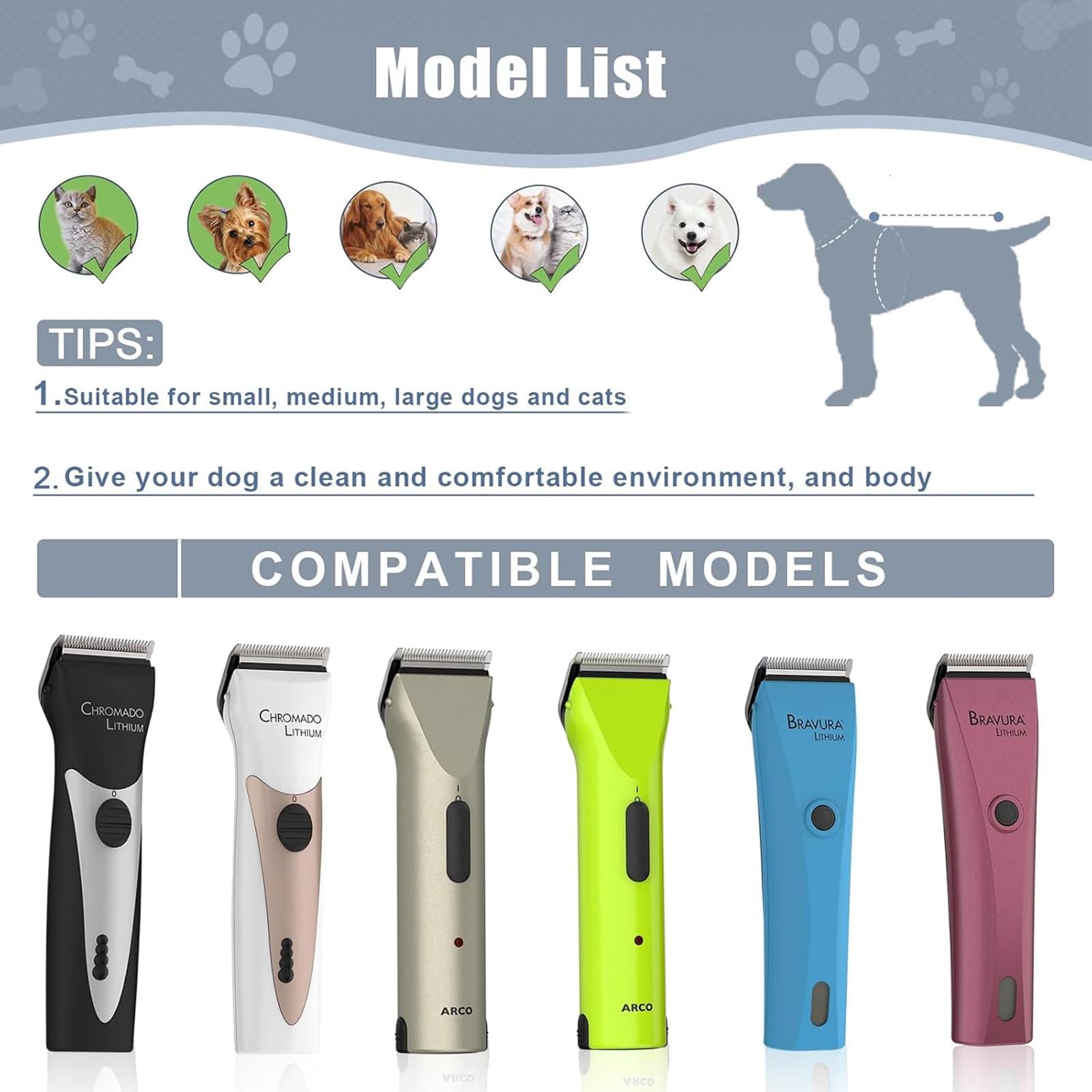 Colorski 3Pcs Adjustable 5 In 1 Replacement Blades Compatible With Wahl 5 In1 Clipper Bravura, Chromado, Creativa, Figura, Motio