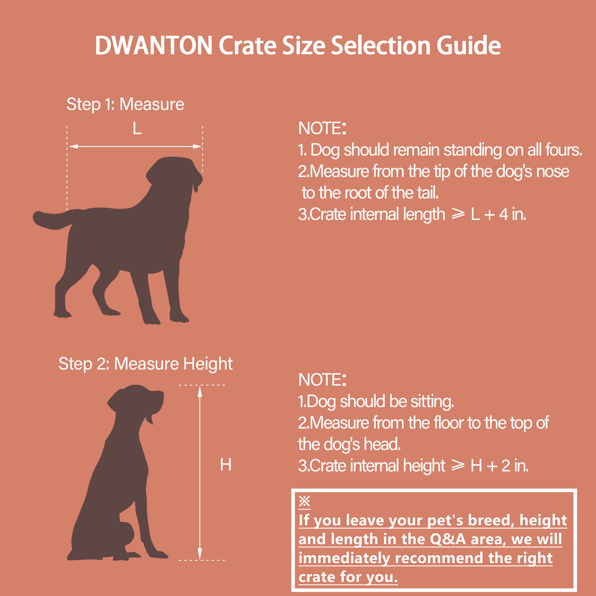 Dwanton Dog Crate Furniture With Cushion, Wooden Dog Crate Table, Double Doors Dog Furniture, Indoor Dog Kennel, Dog House, Dog Cage Large, 38.5' L, Rustic Brown