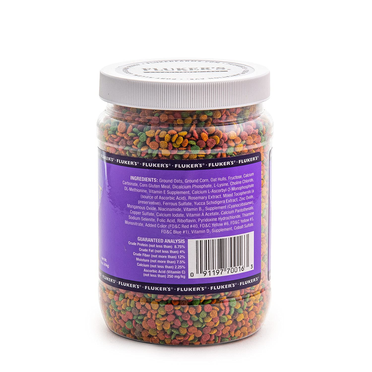 Flukers Tortoise Diet Small Pellet Food, 16 oz