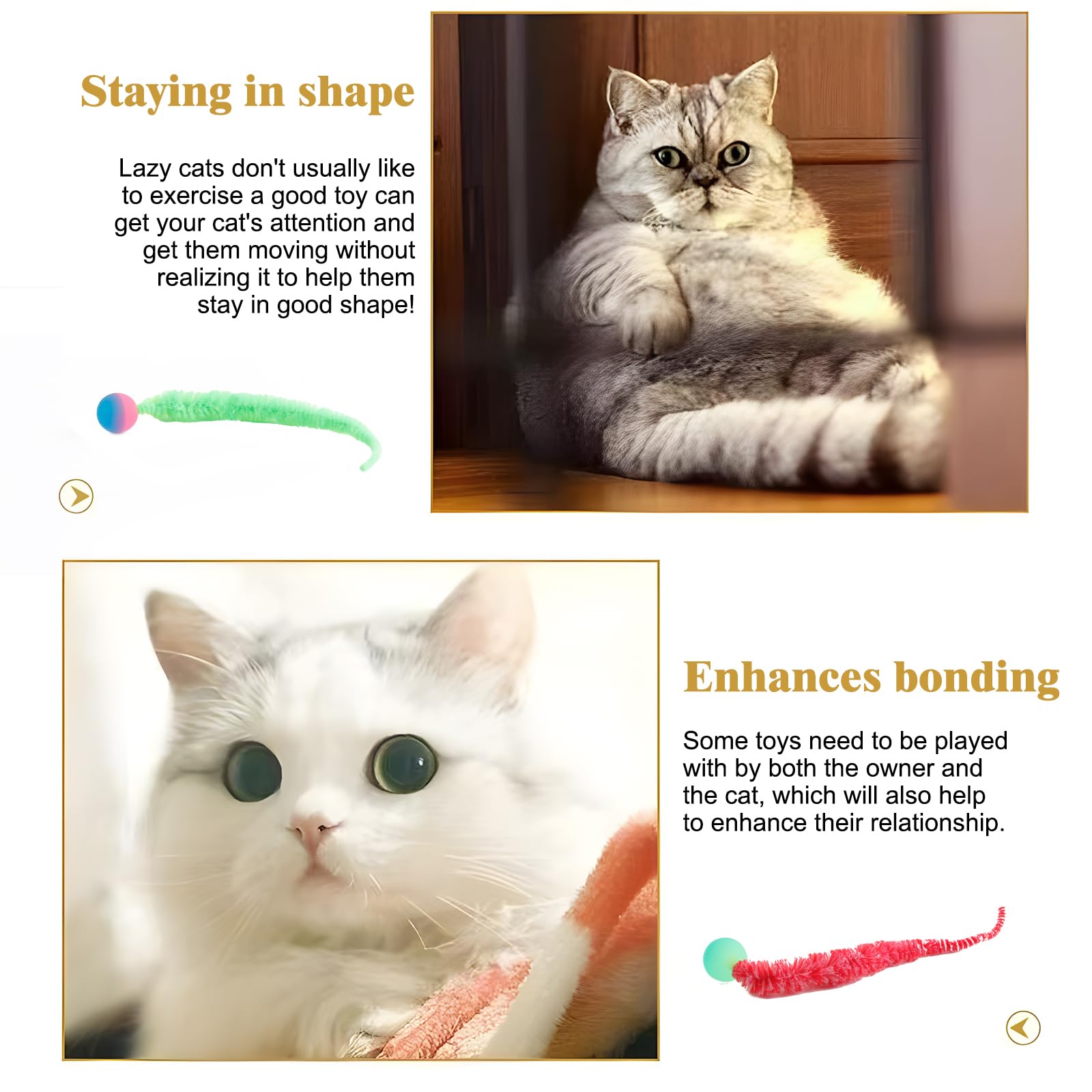 Yishangfa Bouncy Balls For Cats 5 Pack