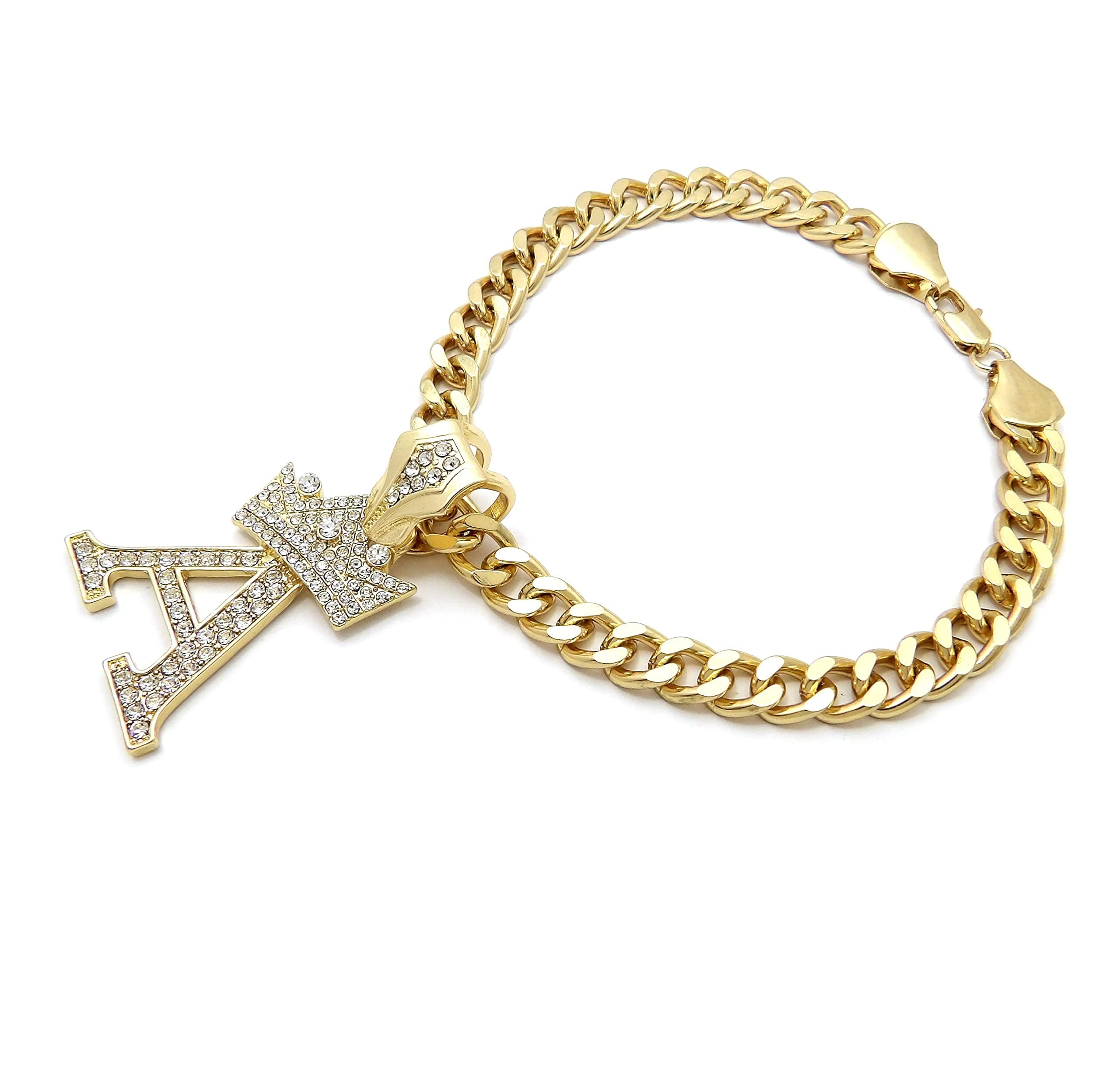 Ba Unique Fashion Initial Letter Cuban Chain Dog Chain Pet Chain Pet, Cat, Puppy Necklace (A, 14'')