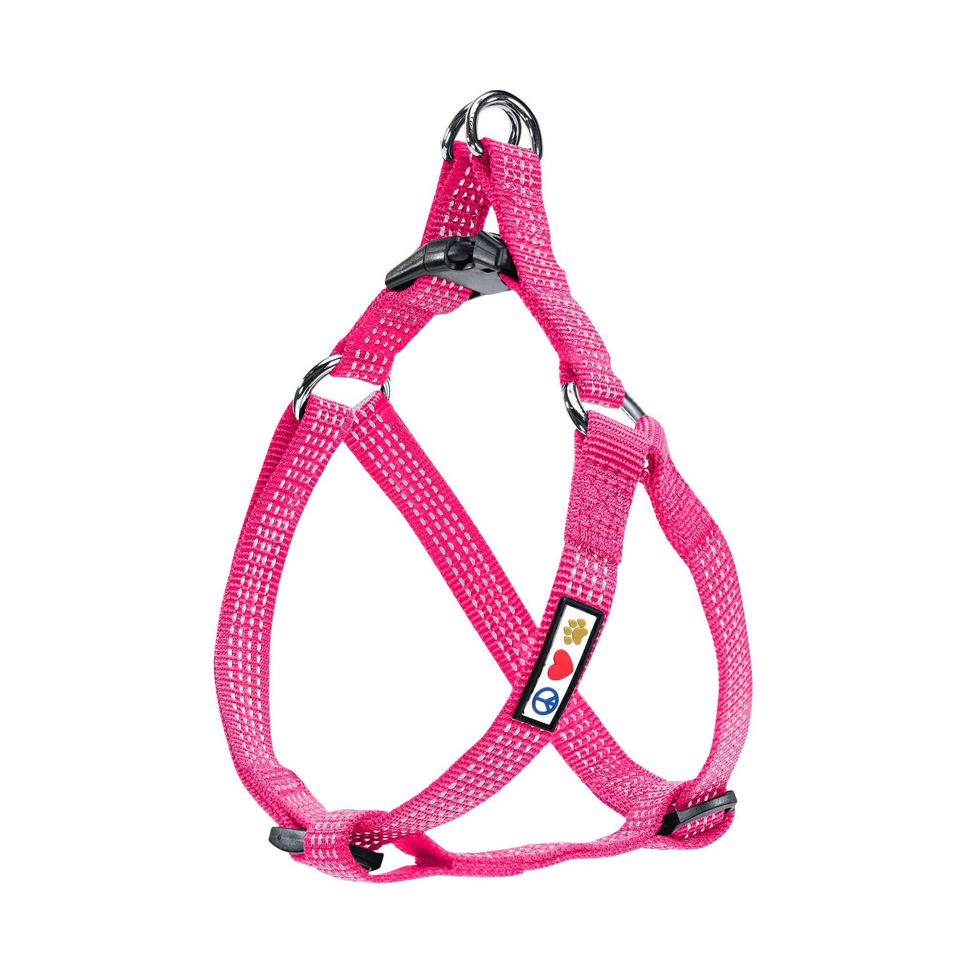 Pawtitas Dog Harness Medium Sized Dog Pink Dog Harness Step in from a Senior Dog to a Puppy Harness Adjustable Reflective Dog Ha